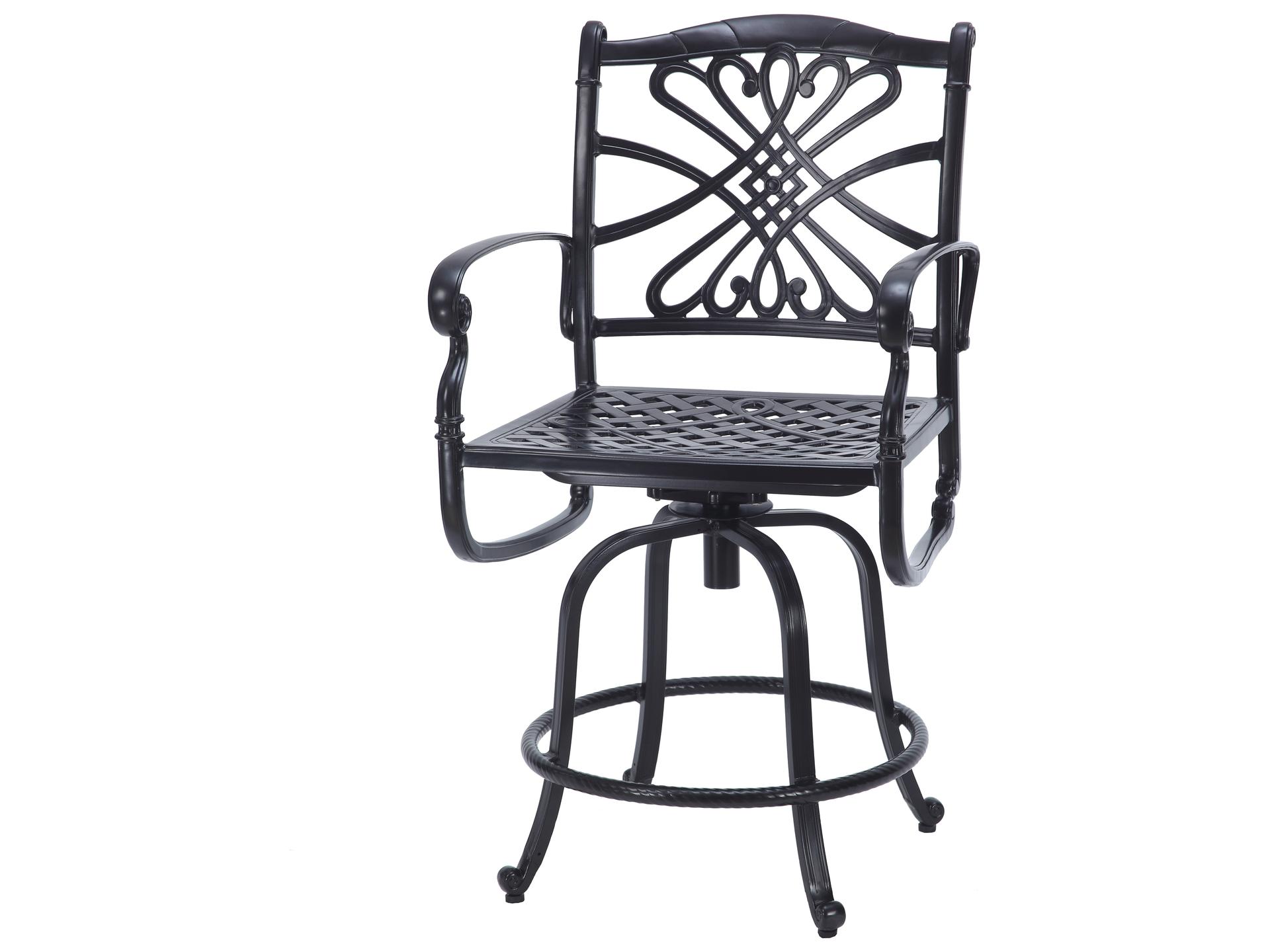 Bella Vista Cast Aluminum Swivel Patio Counter Stool