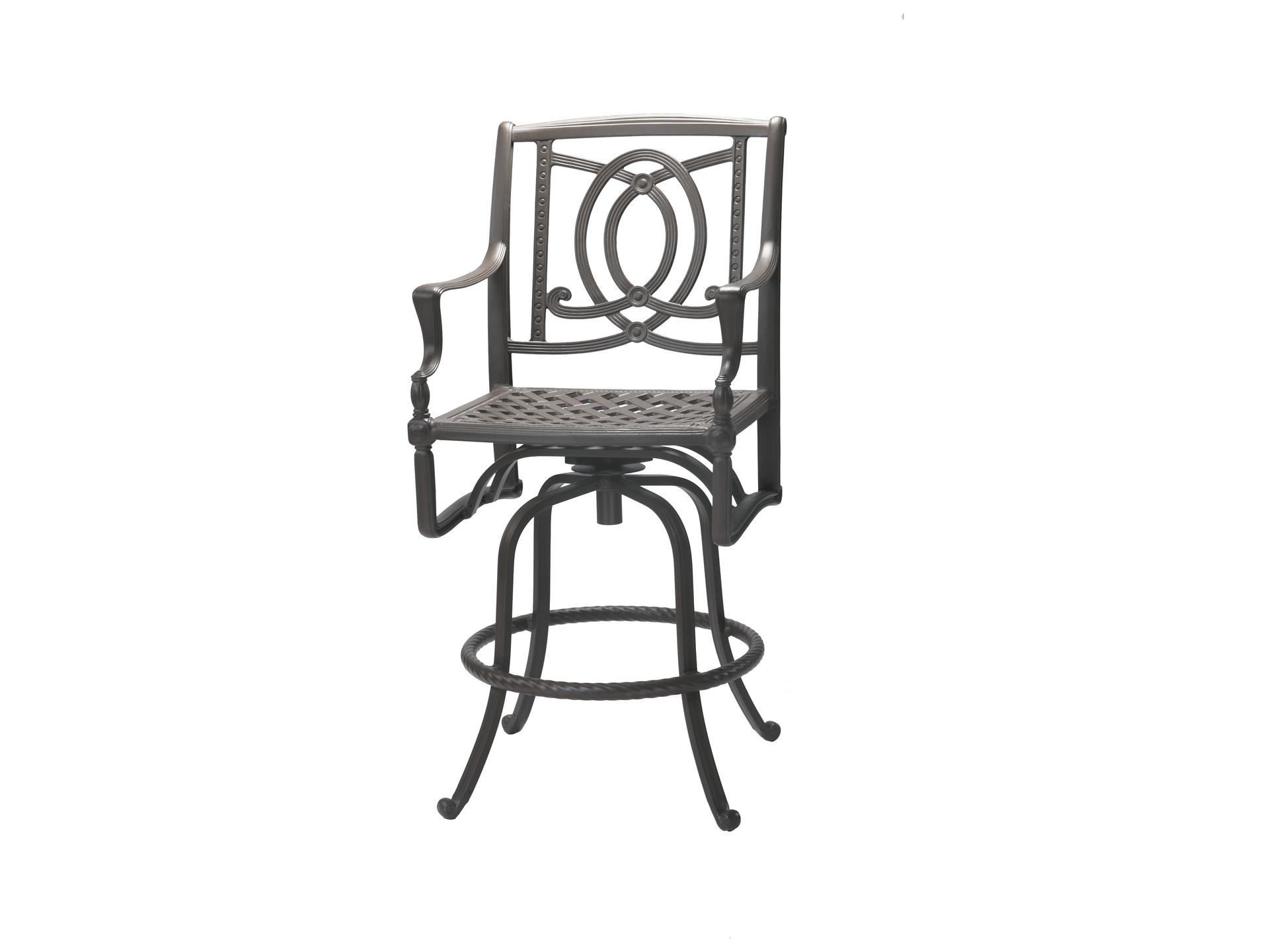 Bel Air Swivel Cast Aluminum Patio Bar Stool