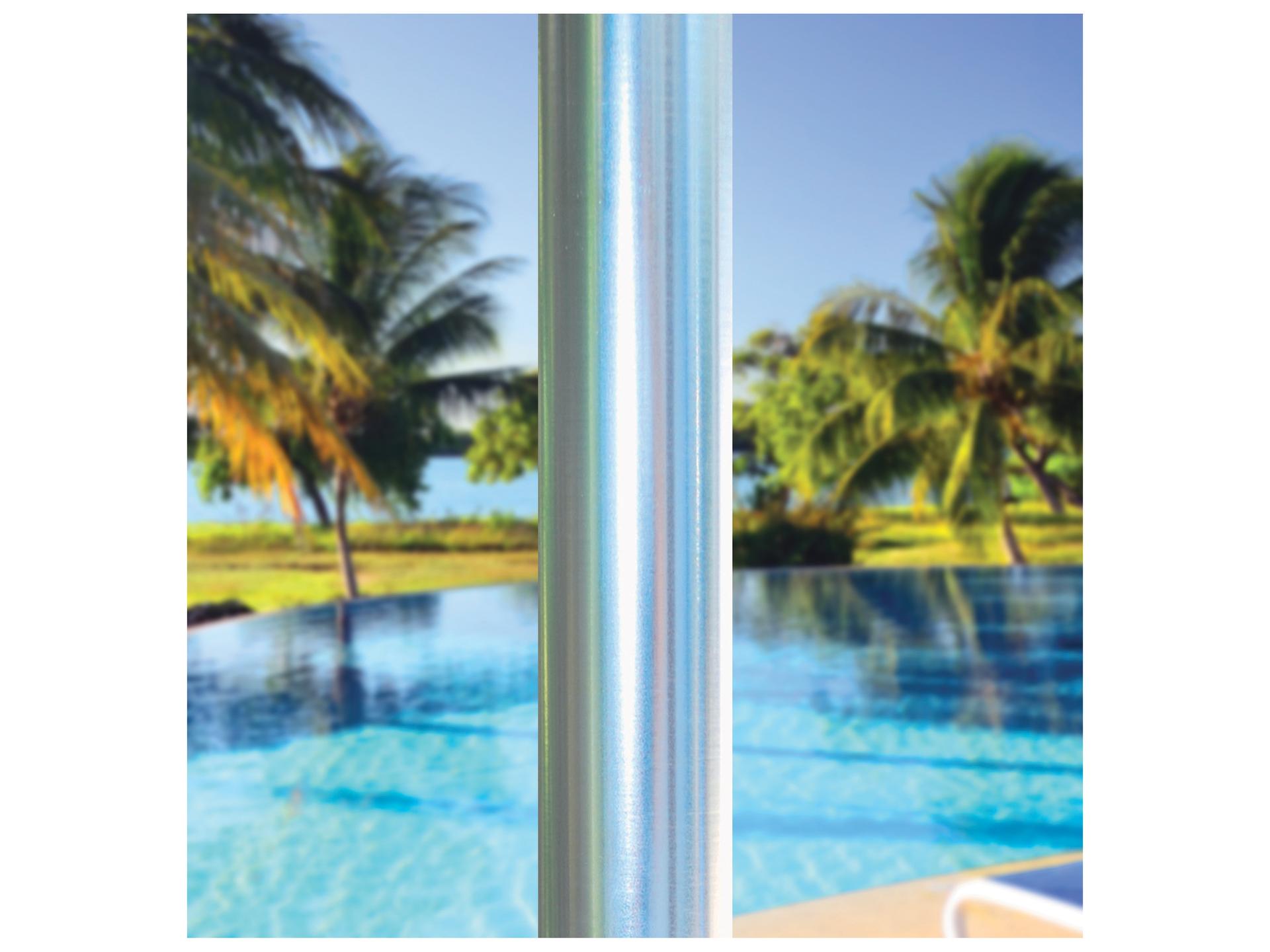 Galtech Quick Ship Commercial Aluminum 6 Foot Square Push Up Lift Outdoor Patio Umbrella