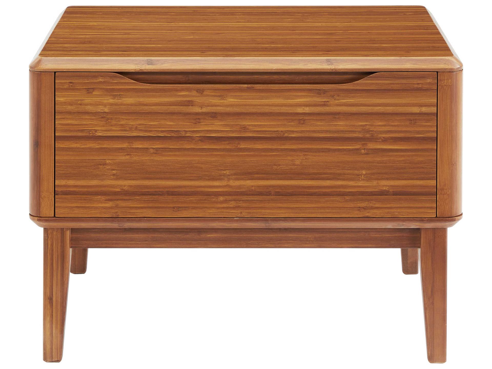 Currant Bamboo Nightstand Amber Finish