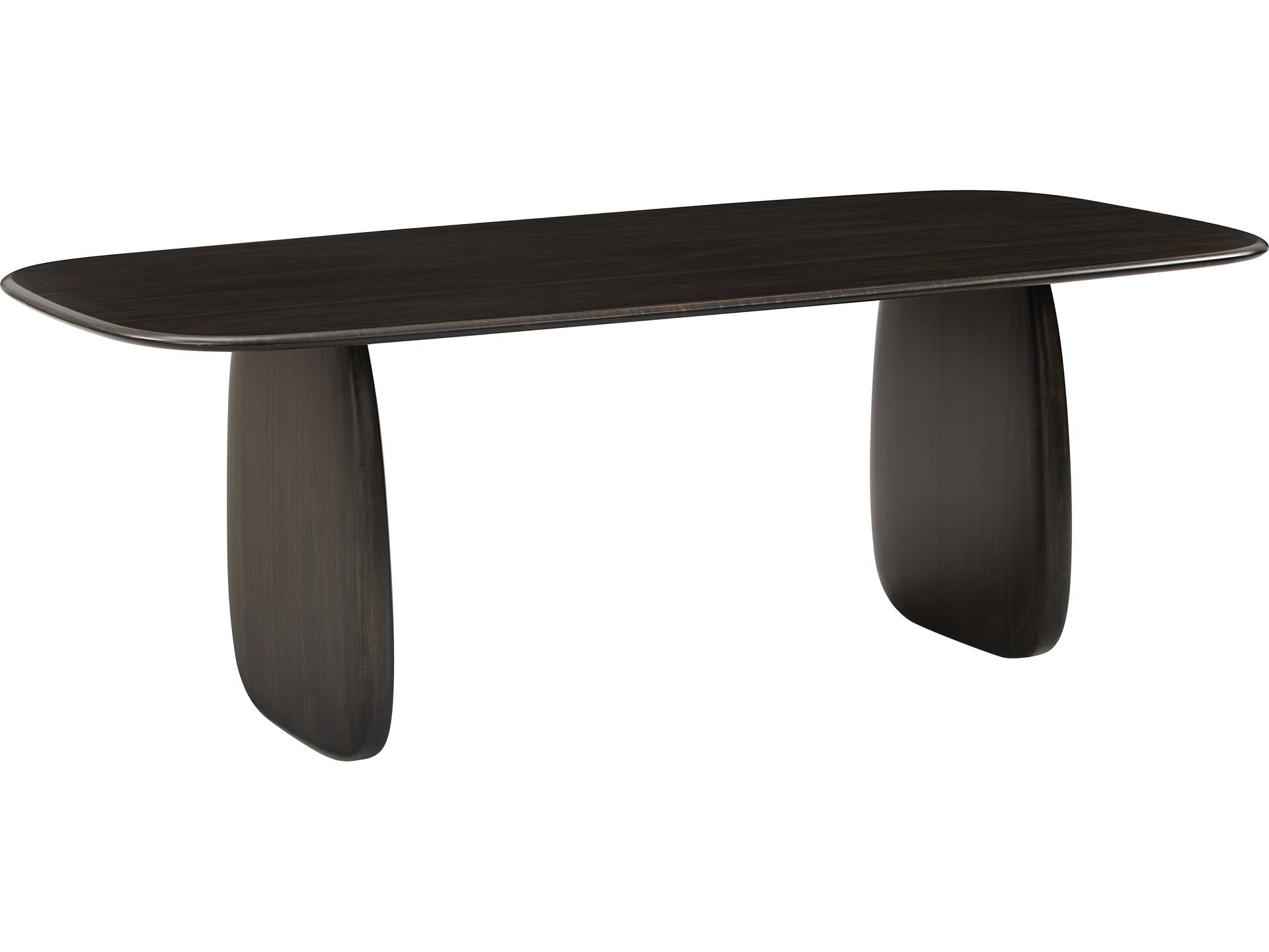 Aria Rectangular Bamboo Caviar Dining Table