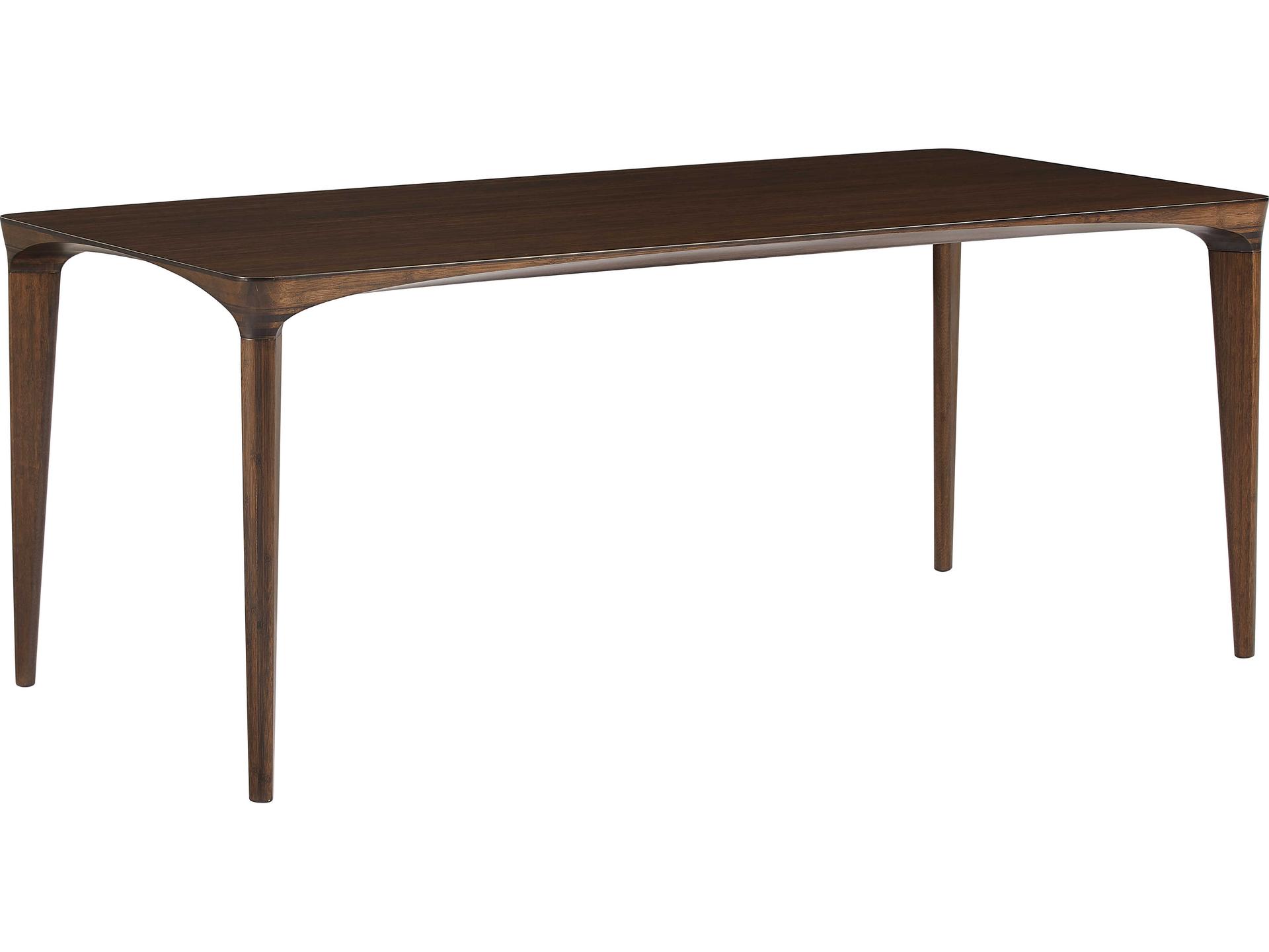 Marseilles Rectangular Bamboo Black Walnut Dining Table