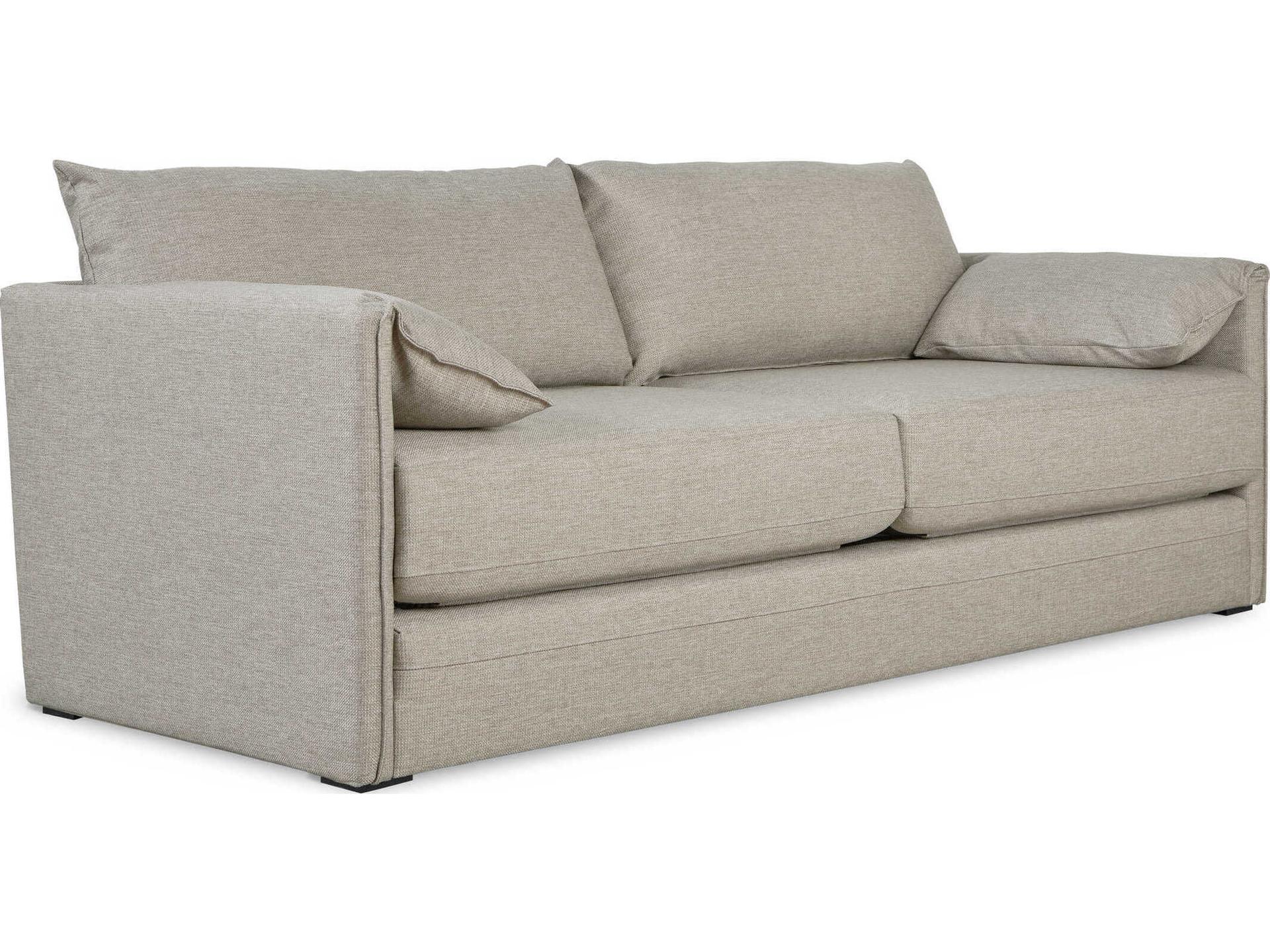 Neru Dawson Owl Beige Upholstered Sleeper Sofa