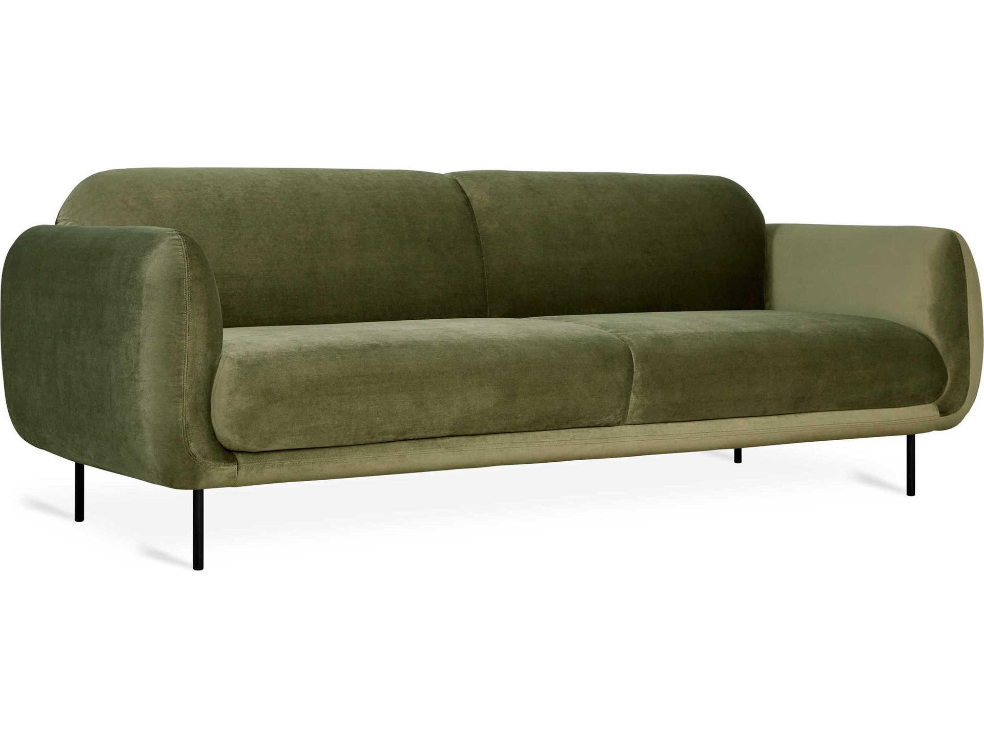 Nord 3-Seat Upholstered Sofa in Cassella Grove Green