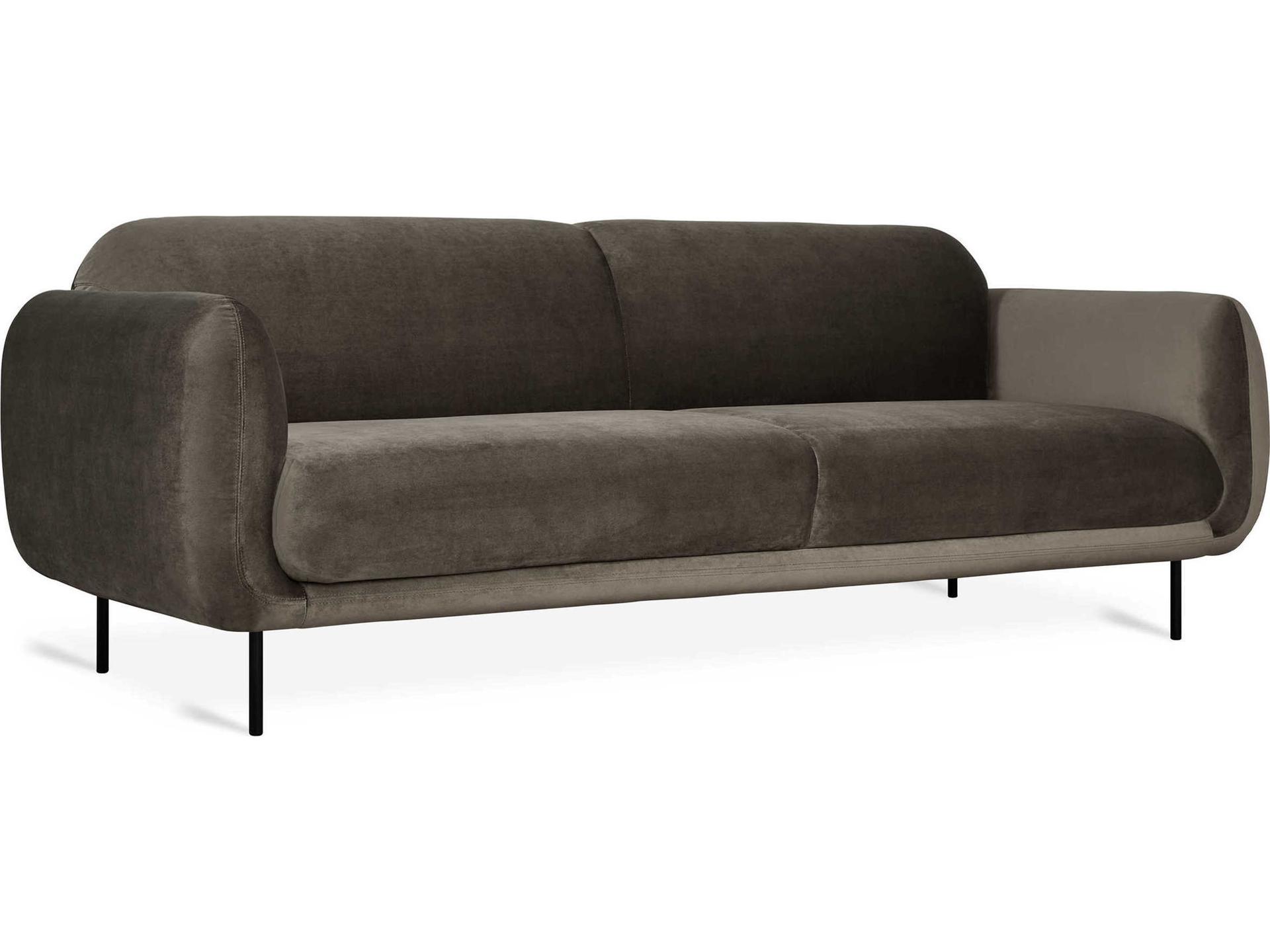 Nord 3-Seat Cassella Mink Fabric Sofa