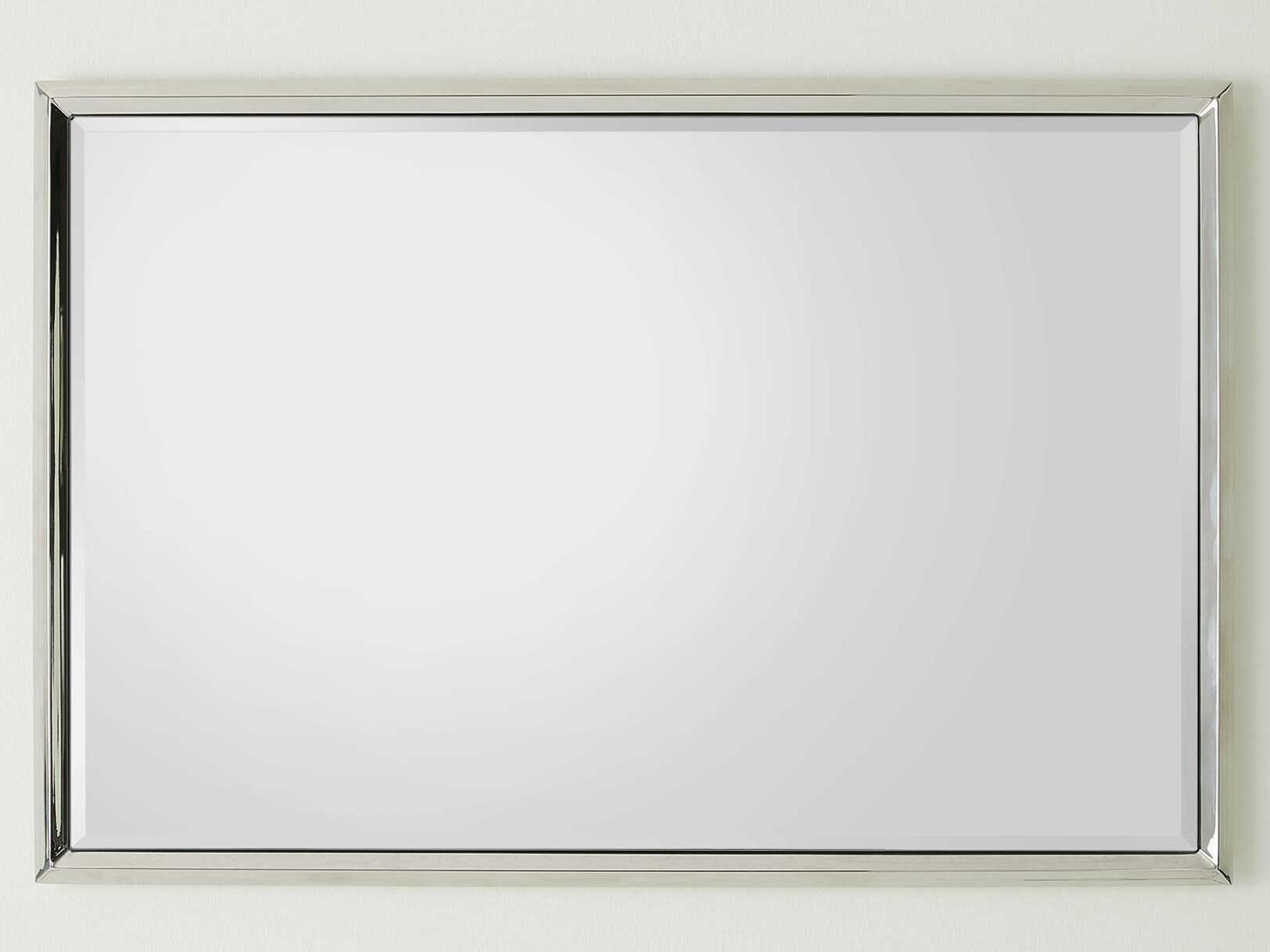 Global Views Reeves Polished Nickel Rectangular Wall Mirror