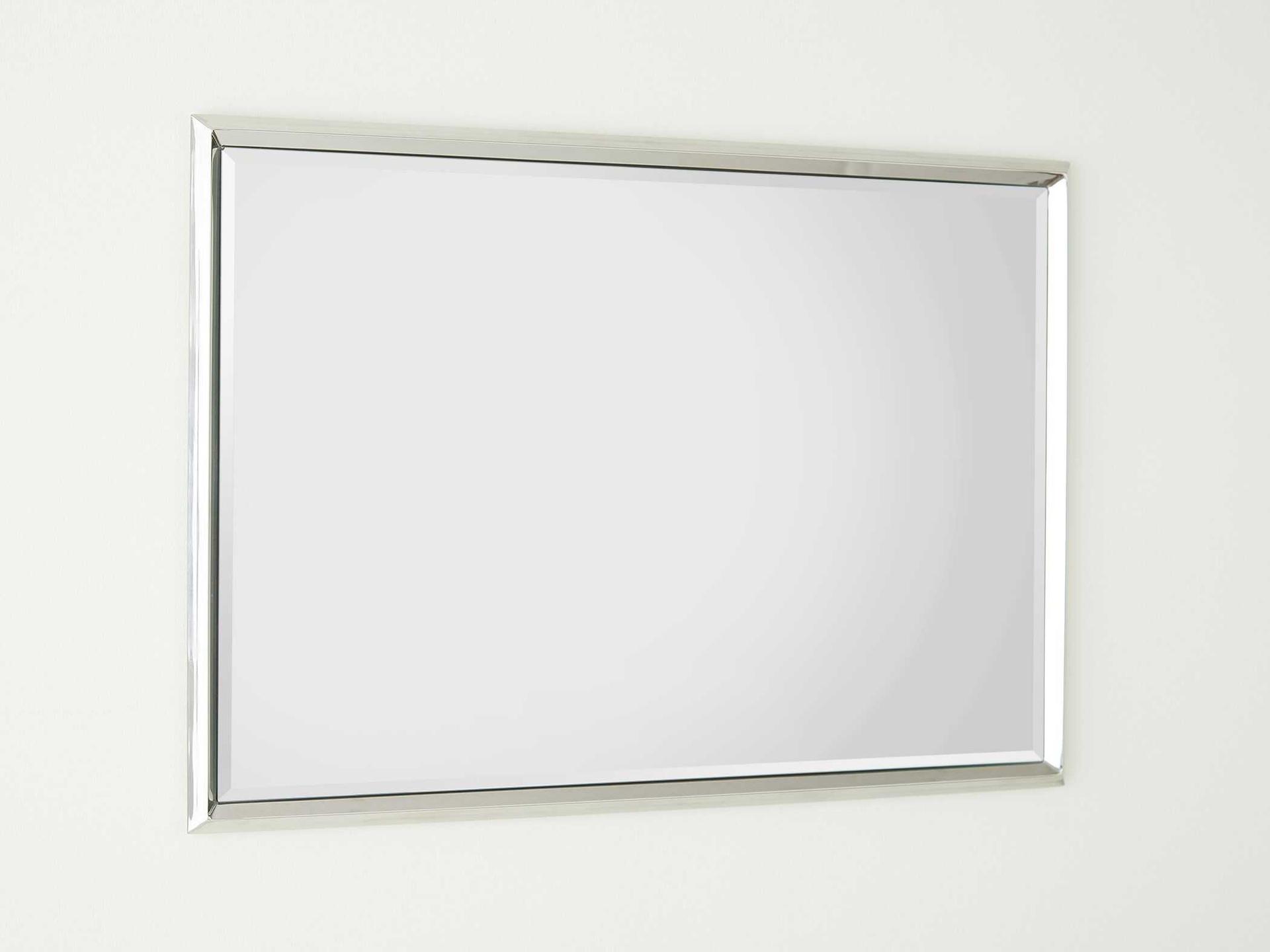 Global Views Reeves Polished Nickel Rectangular Wall Mirror
