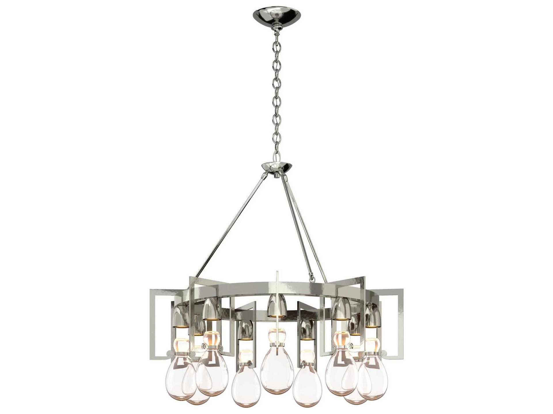 Hubbardton Forge Apothecary 9-Light Glass Chandelier