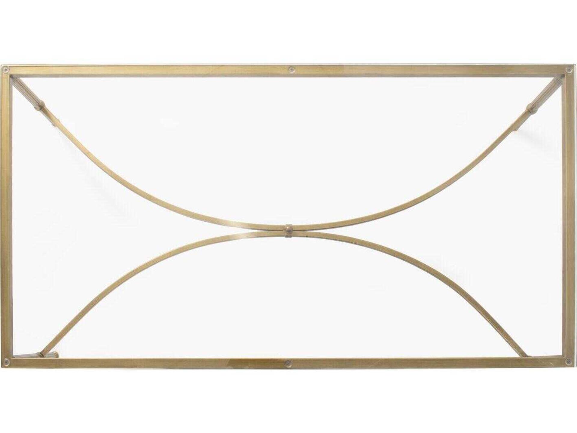 Howard Elliott Bonnifait Rectangular Glass Bronze Coffee Table