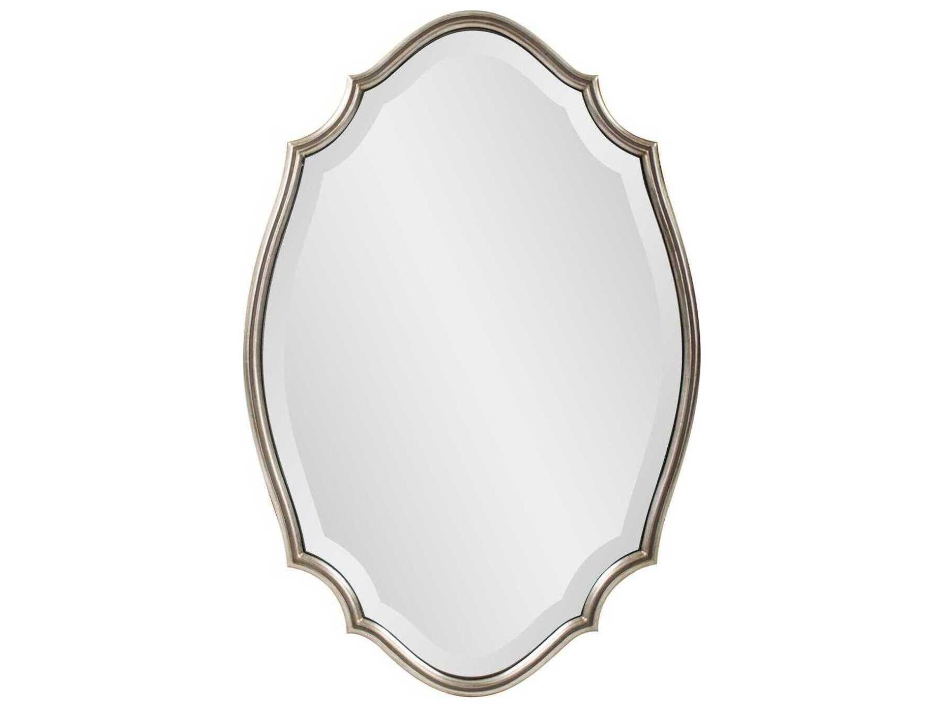 Howard Elliott Sabien Champagne Oval Wall Mirror