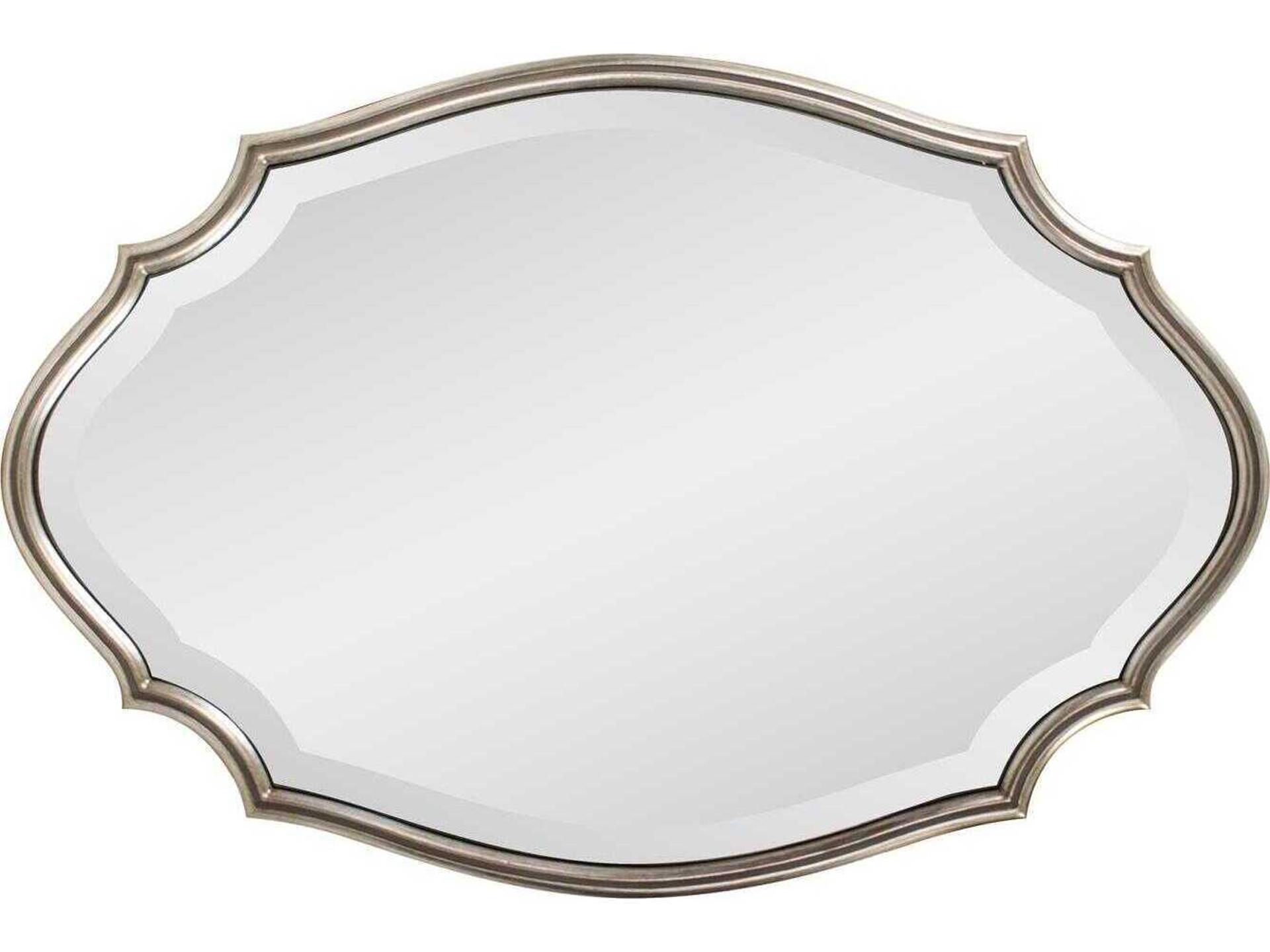 Howard Elliott Sabien Champagne Oval Wall Mirror