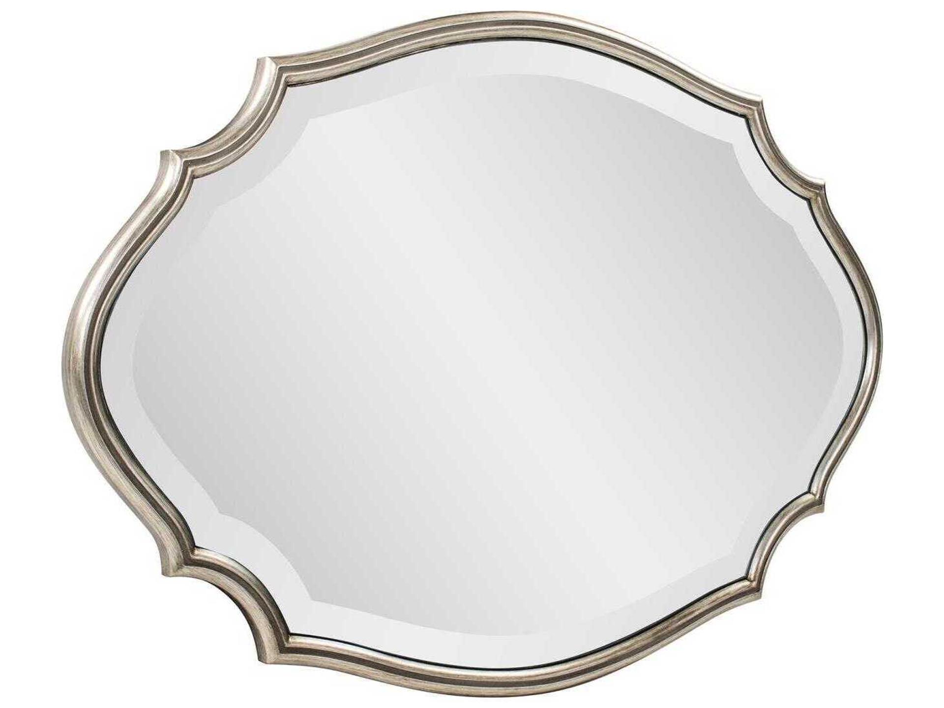Howard Elliott Sabien Champagne Oval Wall Mirror