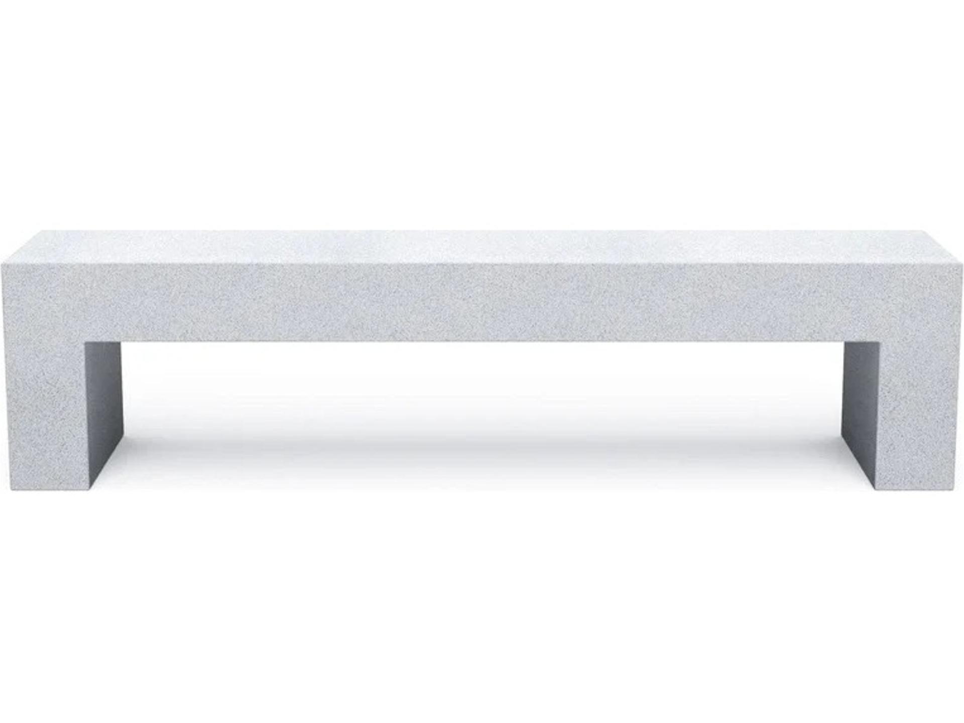 Vignelli Stoned Gray Accent Bench