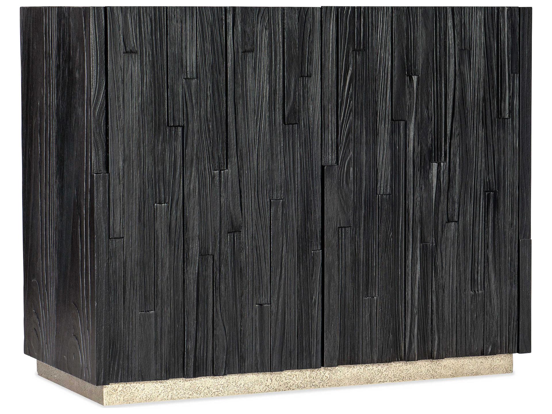 Chapman Charred Black Accent Cabinet with Shou Sugi Ban Finish