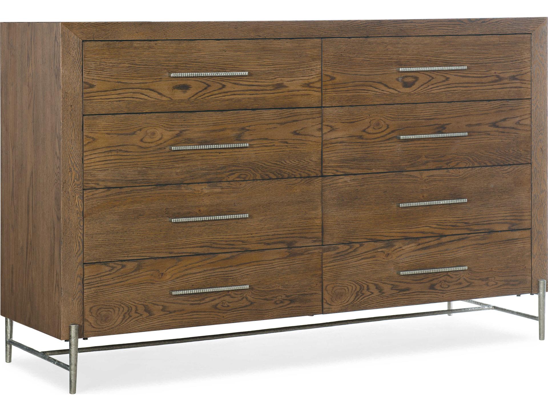 Chapman 8-Drawer Double Dresser in Sorrel Warm Brown Oak