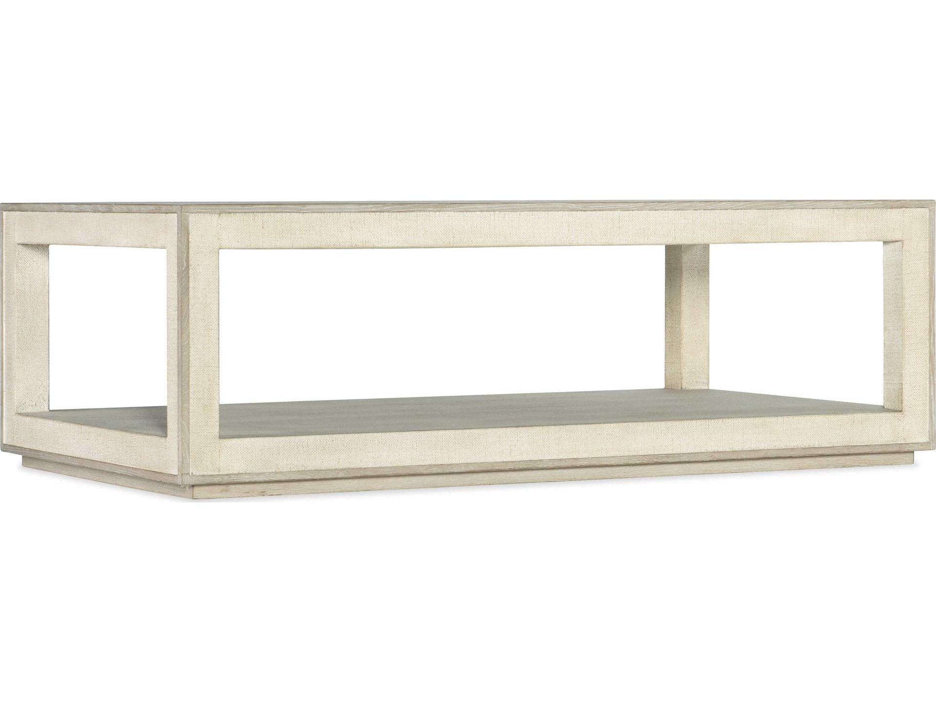 Cascade Rectangle Cocktail Table in Taupe and Pebble Finish