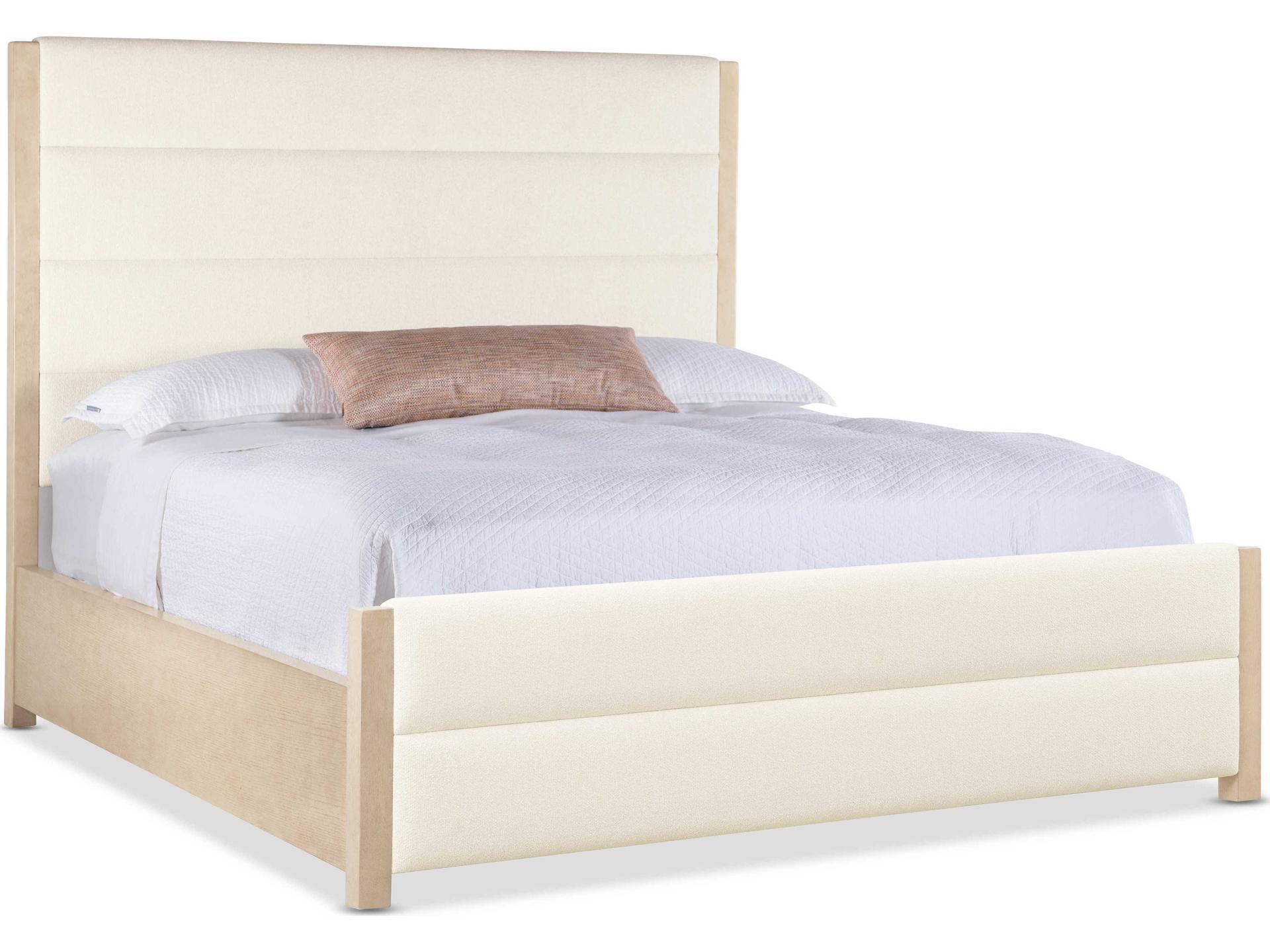 Westwood Beige Upholstered Queen Panel Bed