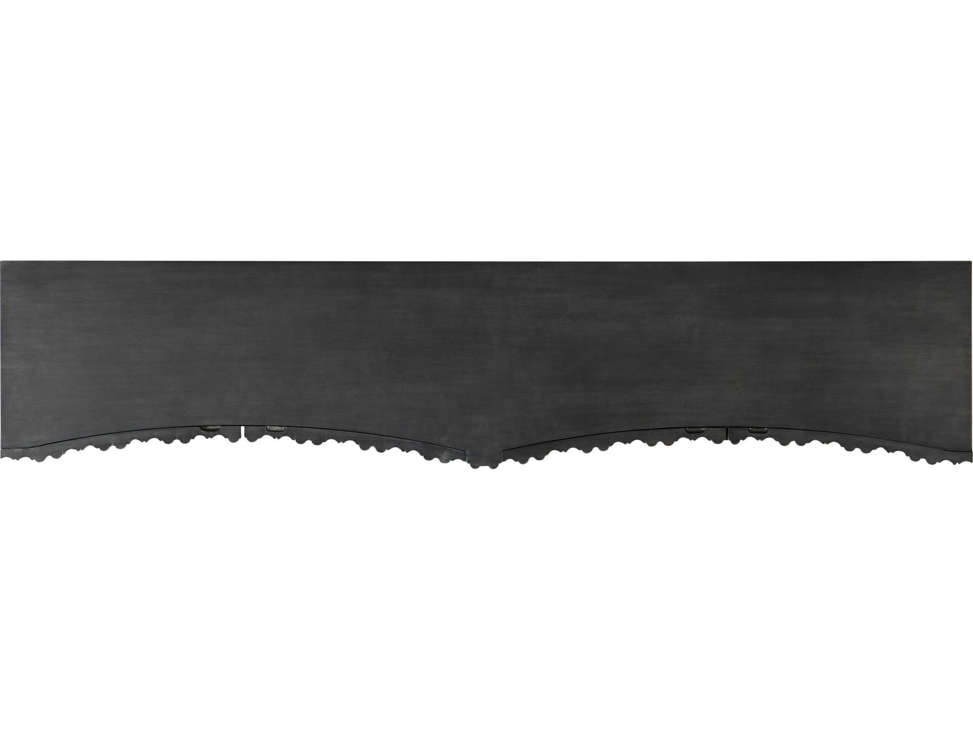 Hooker Furniture Melange Apollo 92" Poplar Wood Silver Gold Media Console