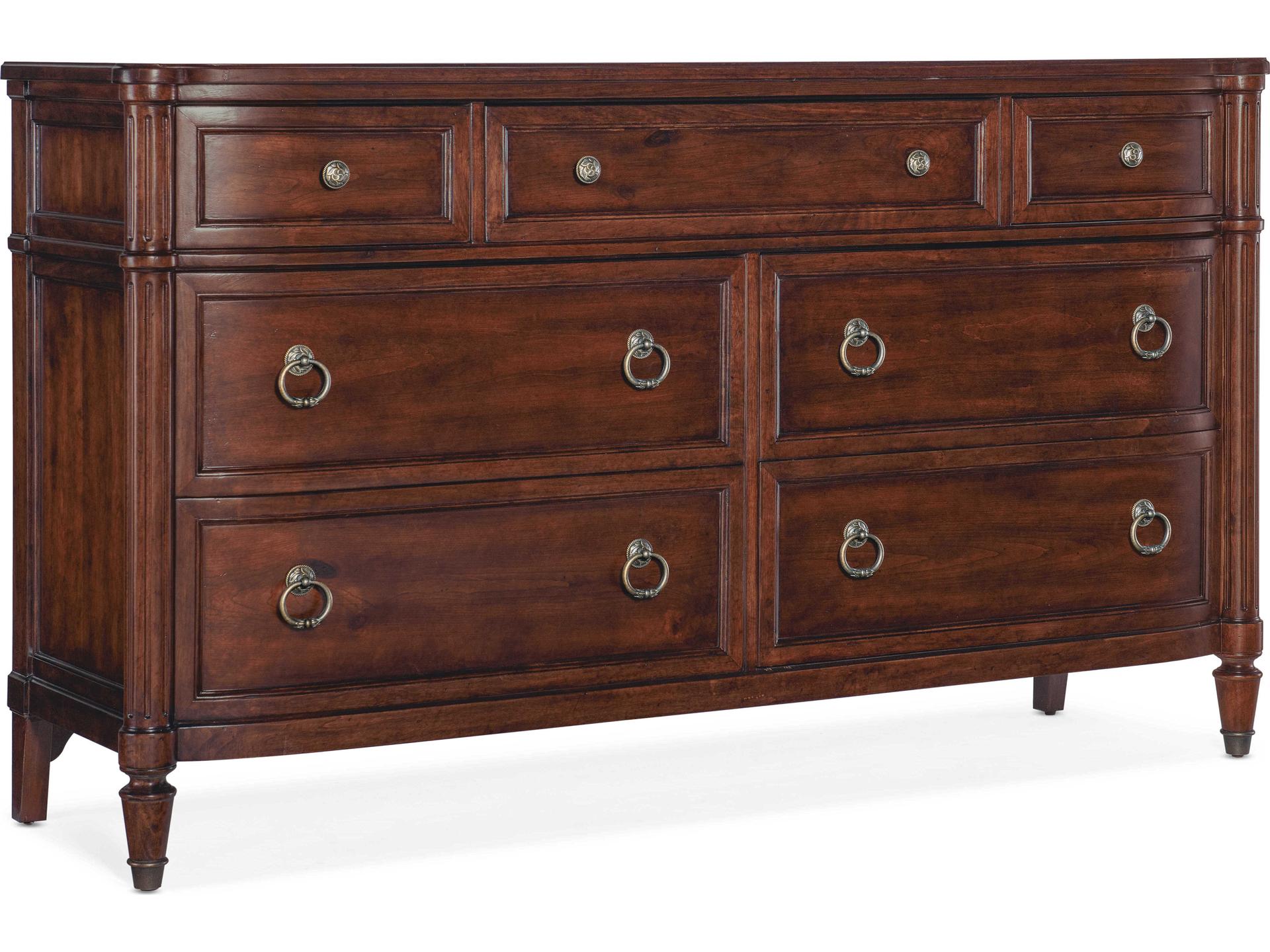 Hooker Furniture Charleston 7-Drawers Cherry Wood Dresser | 6750-90202-85 |  PatioLiving