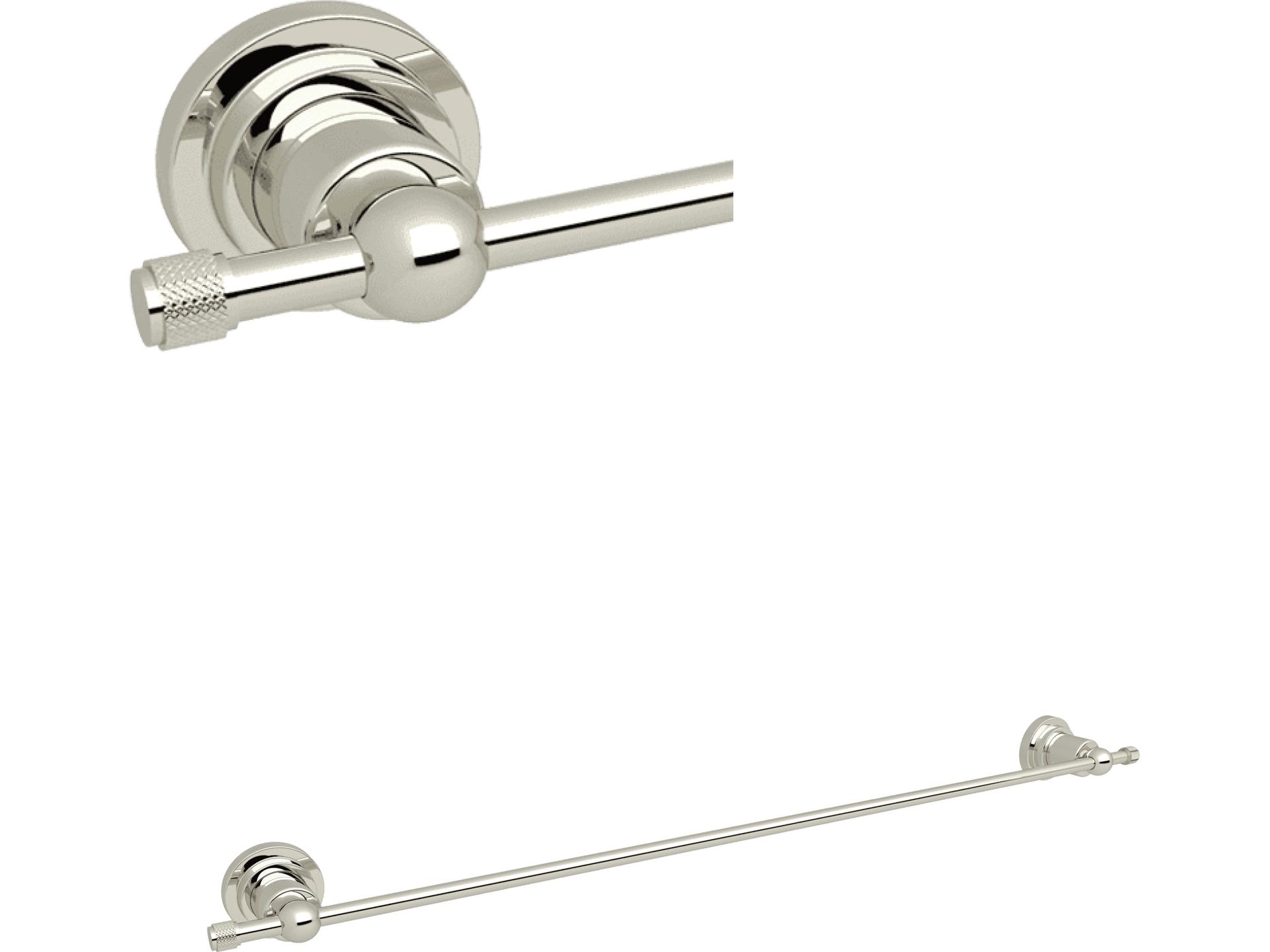 Campo Wall Mounted 24 Single Towel Bar Rail In Polished Nickel