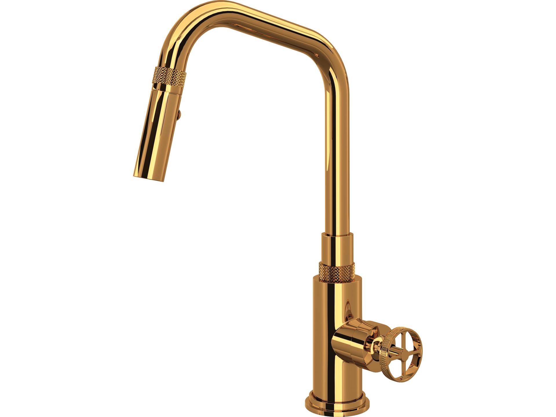 Campo Italian Brass Pull-Down Kitchen Faucet