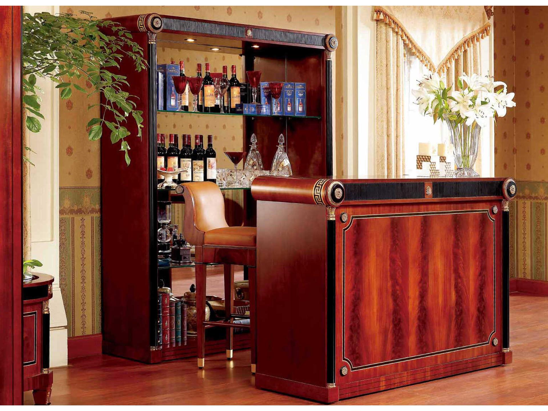 E-10 Cherry Wood Bar Cabinet