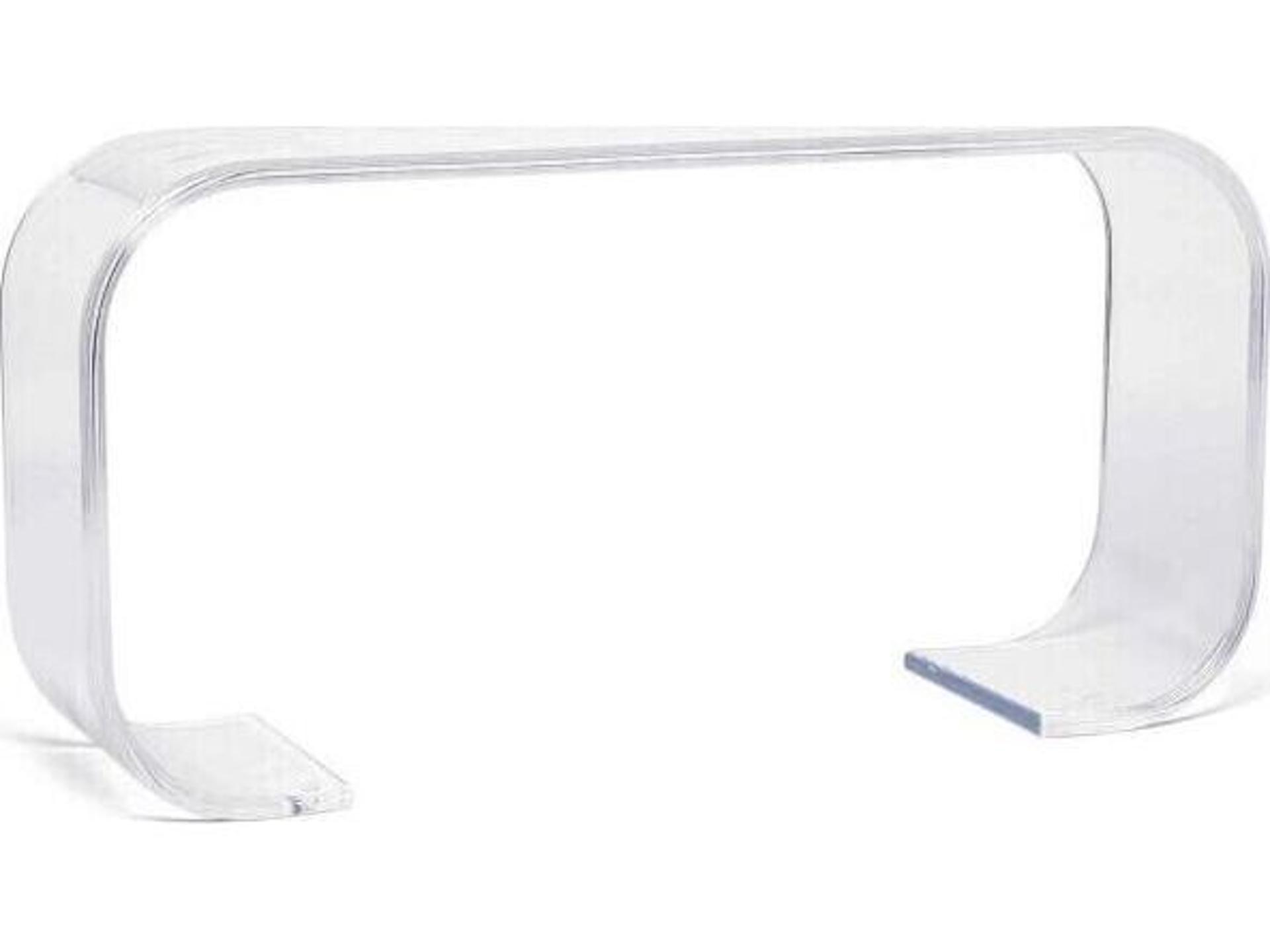 Chelsea Rectangular Acrylic Clear Console Table