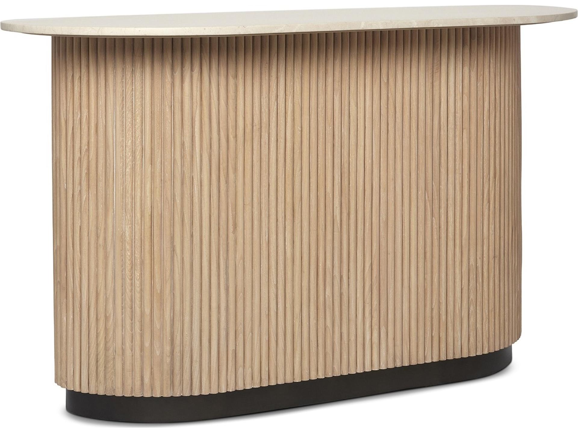 Anton Bar Cabinet Natural Mindi Wood Husk Honey Deep Bronze