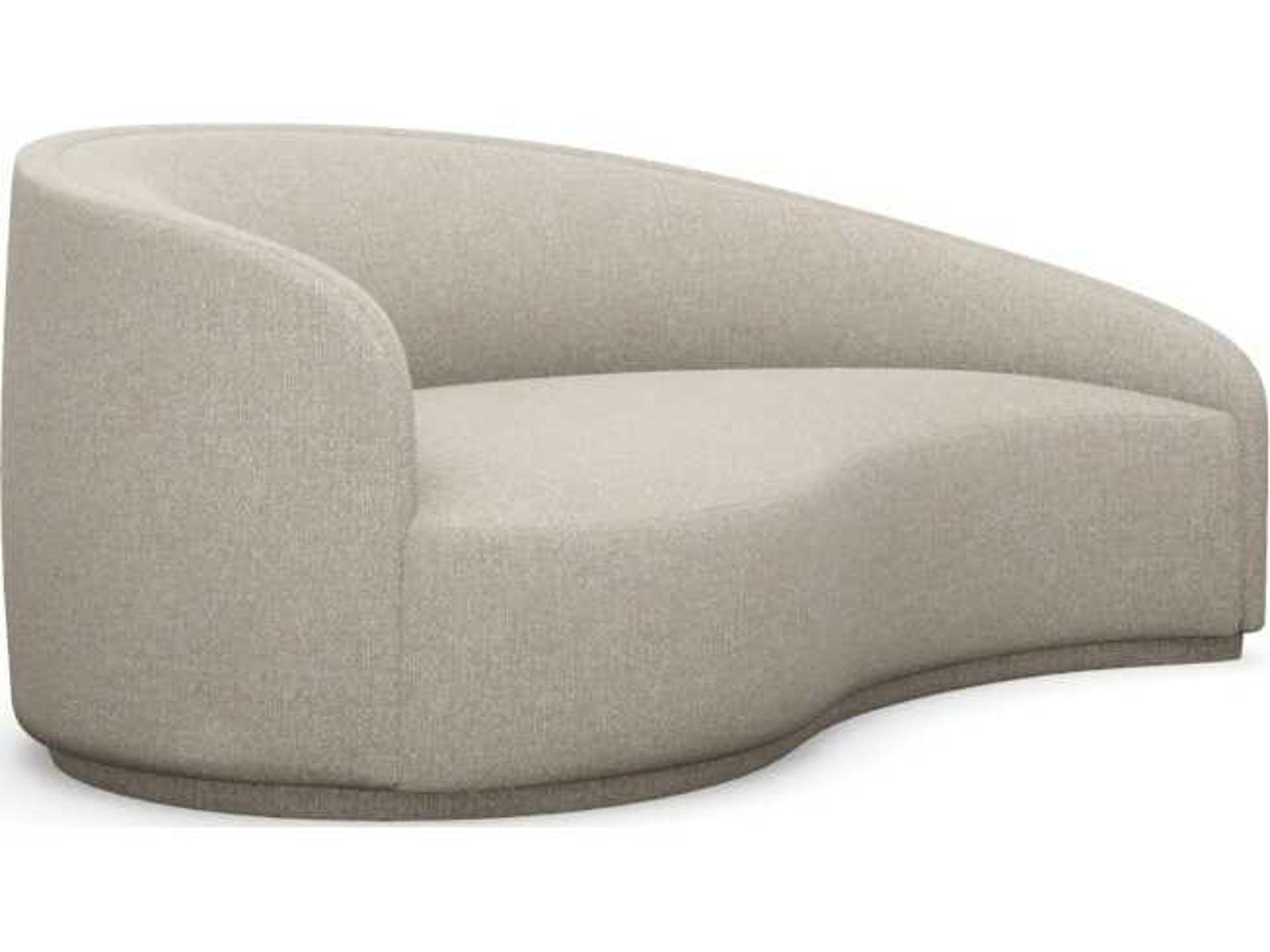 Dana Wheat Beige Upholstered Chaise