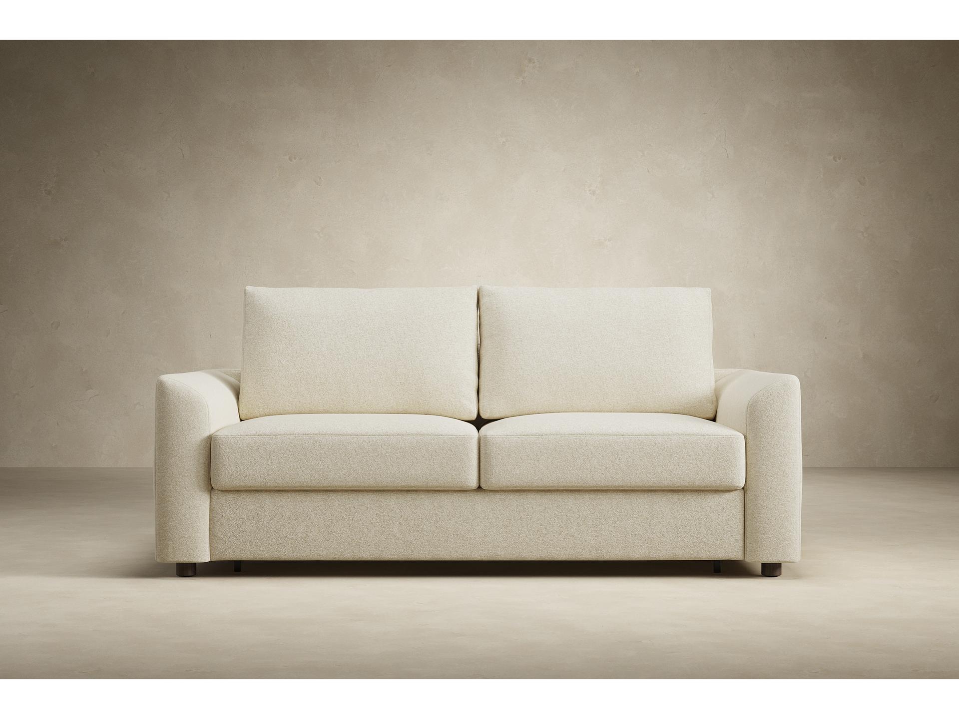 Innovation Neah Sofa Bed with Curved Arm Rests Queen in Halifax Shell