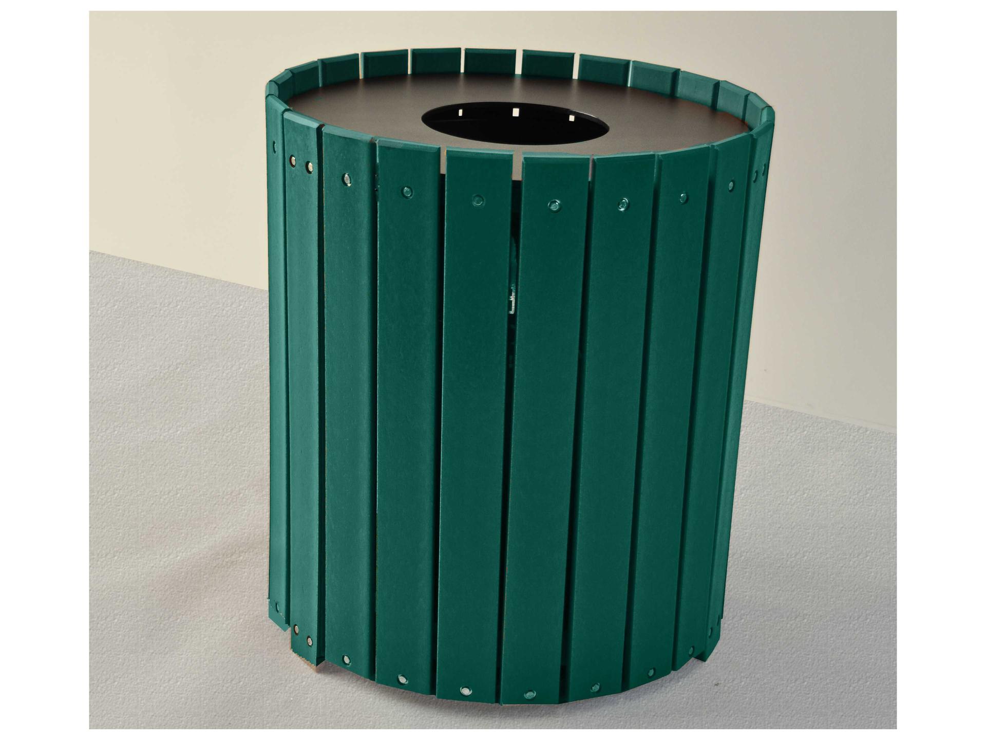 Recycled Plastic Standard Round 55 Gallon Receptacles