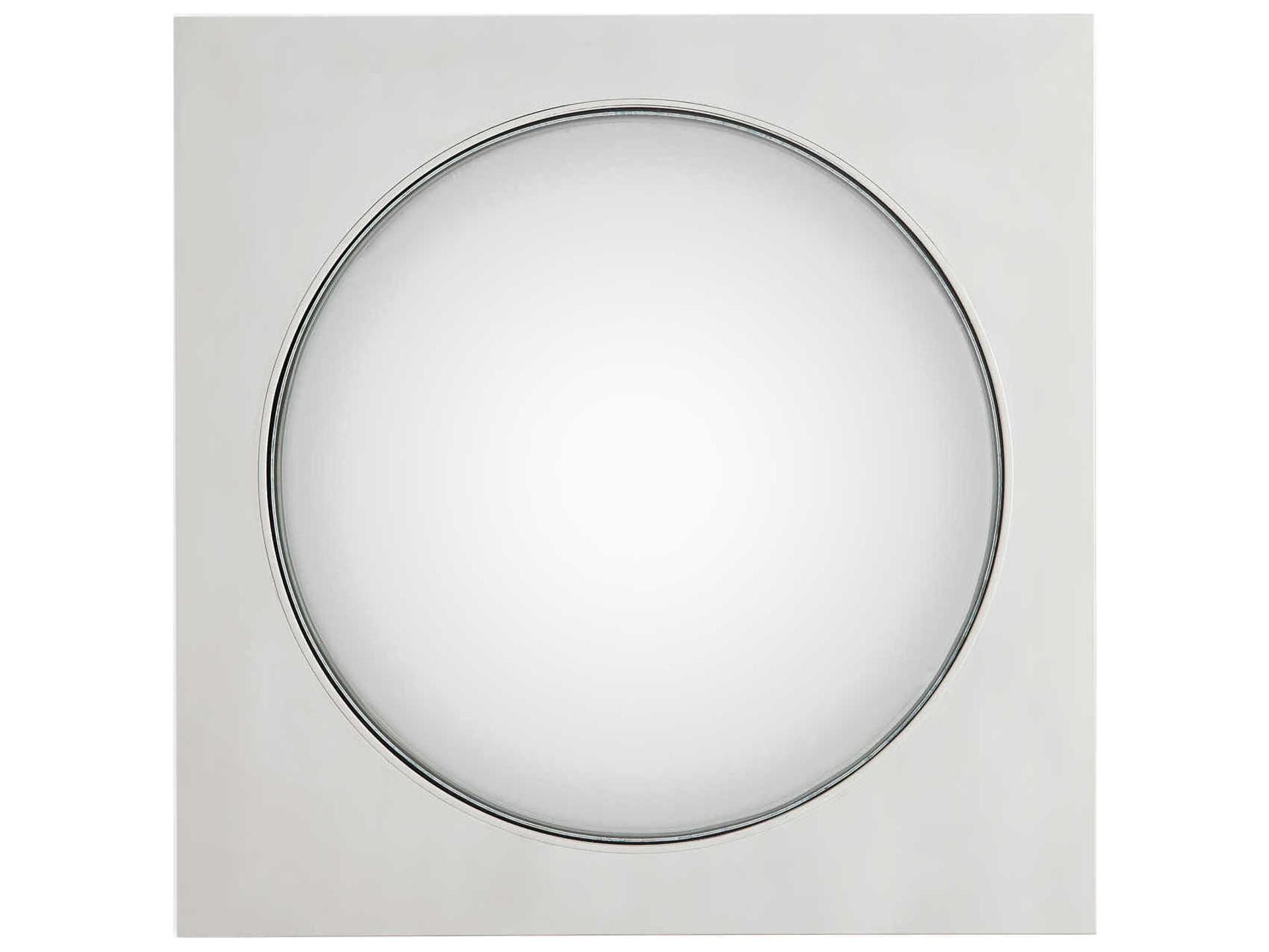 Globo Convex Wall Mirror in Polished Nickel