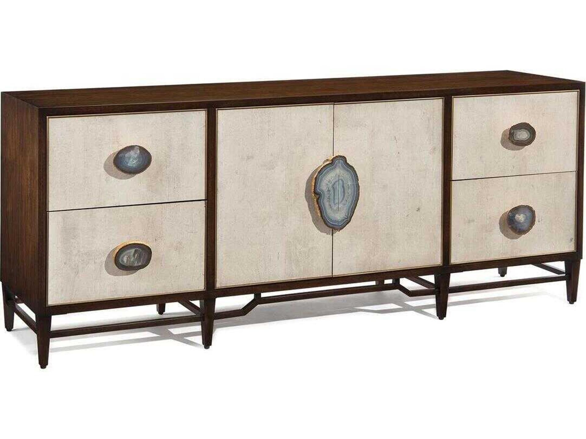 Mercia Credenza Walnut and Tiza Gesso