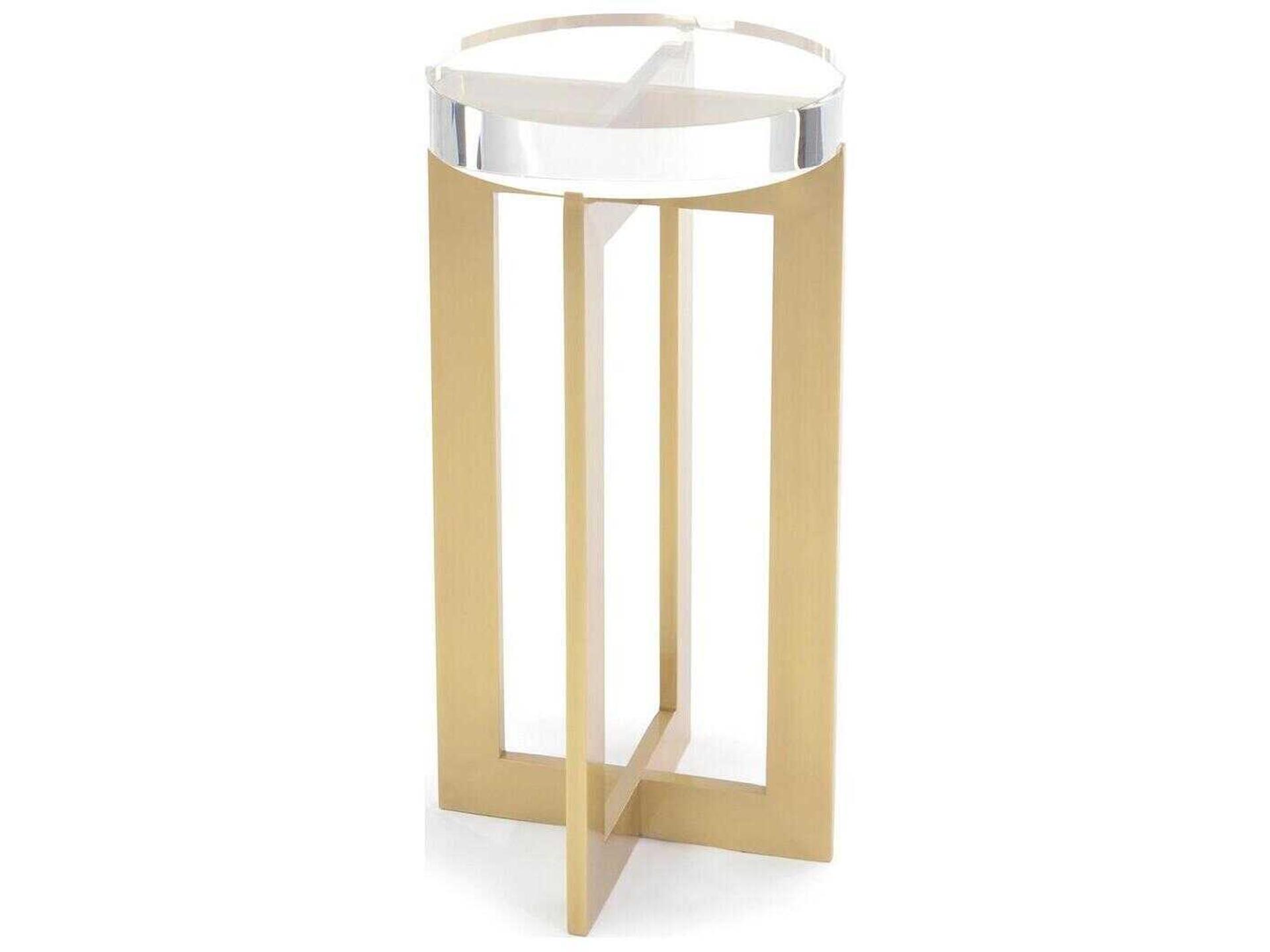 Mark McDowell Round Brass End Table