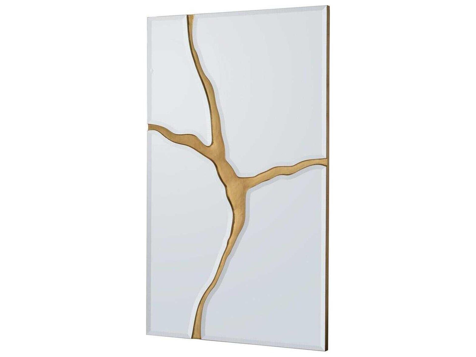 John Richard Revne Gold Rectangular Wall Mirror
