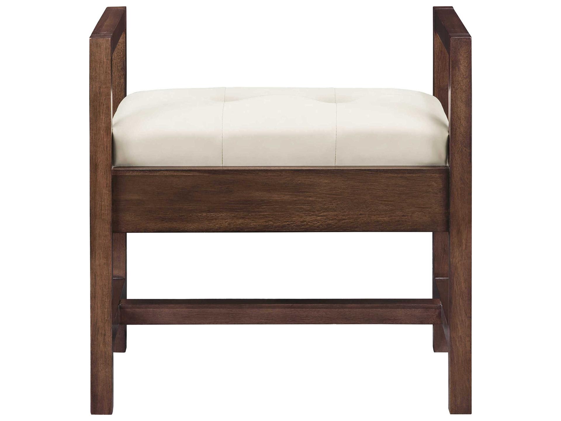 Addison Brown Upholstered Accent Bench