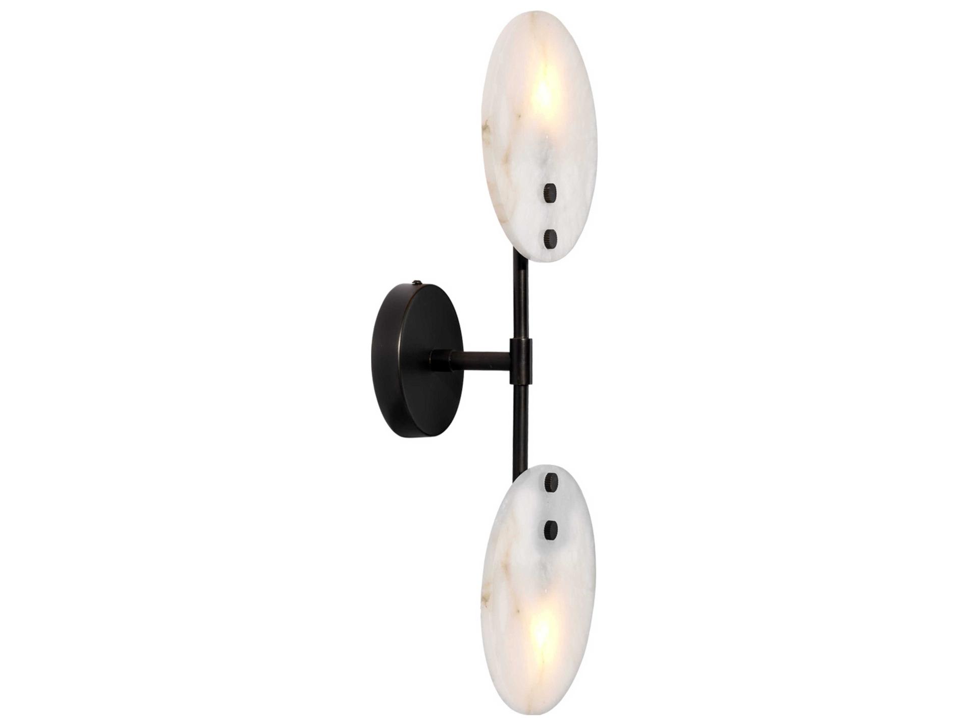 Jamie Young 2-Light Bronze Black Wall Sconce