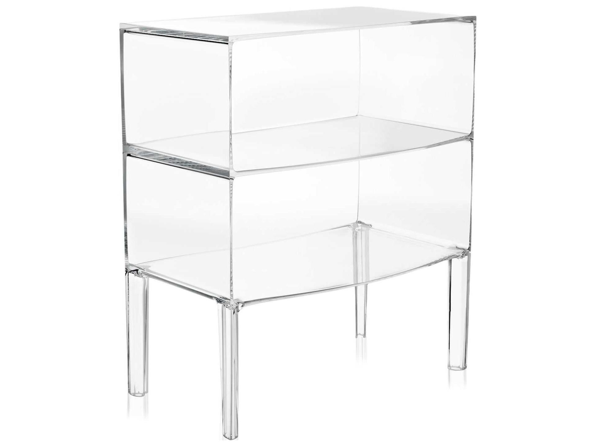 Kartell Outdoor Ghost Buster Transparent Crystal Resin Rectangular Console Table