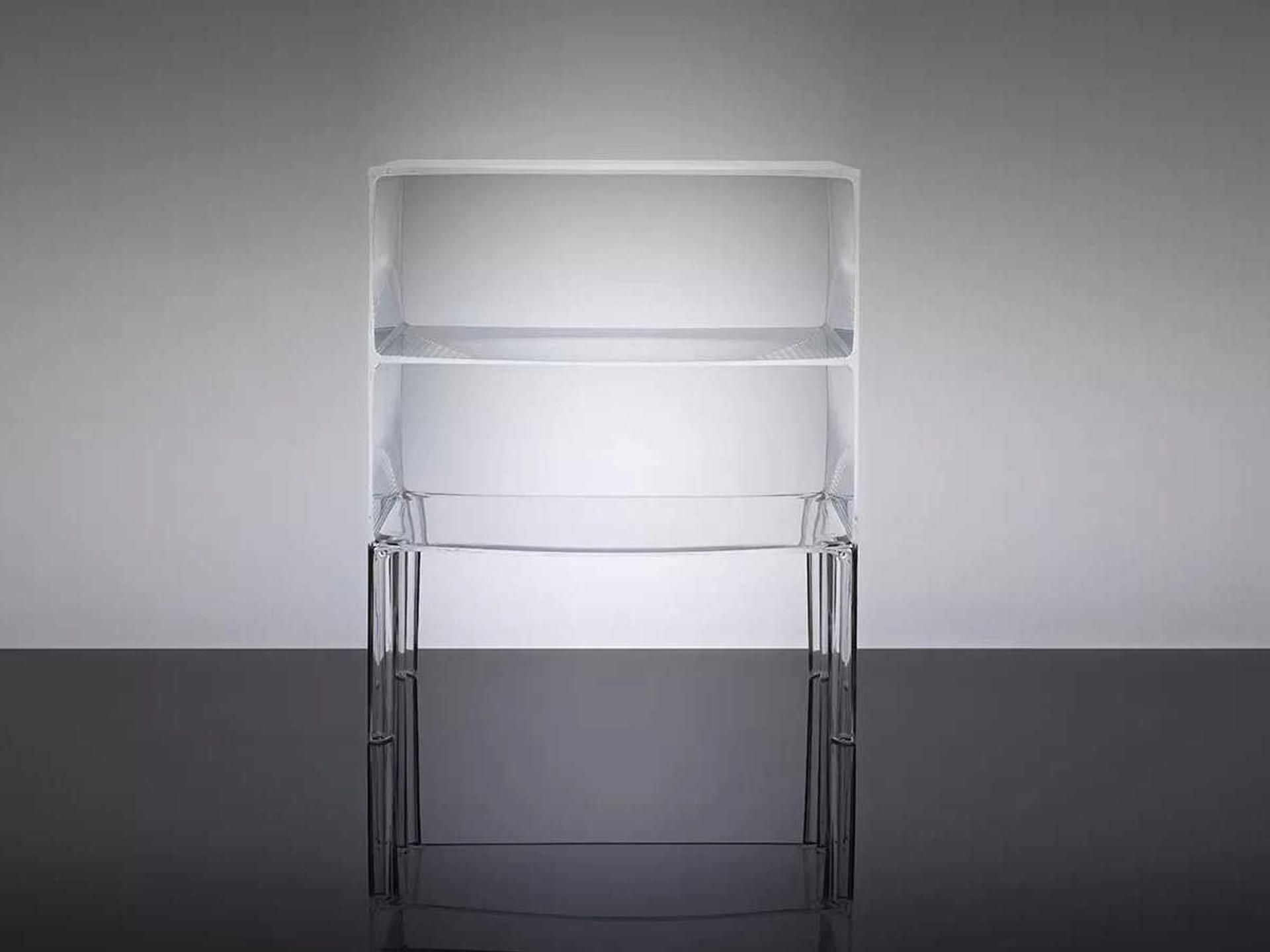 Kartell Outdoor Ghost Buster Transparent Crystal Resin Rectangular Console Table