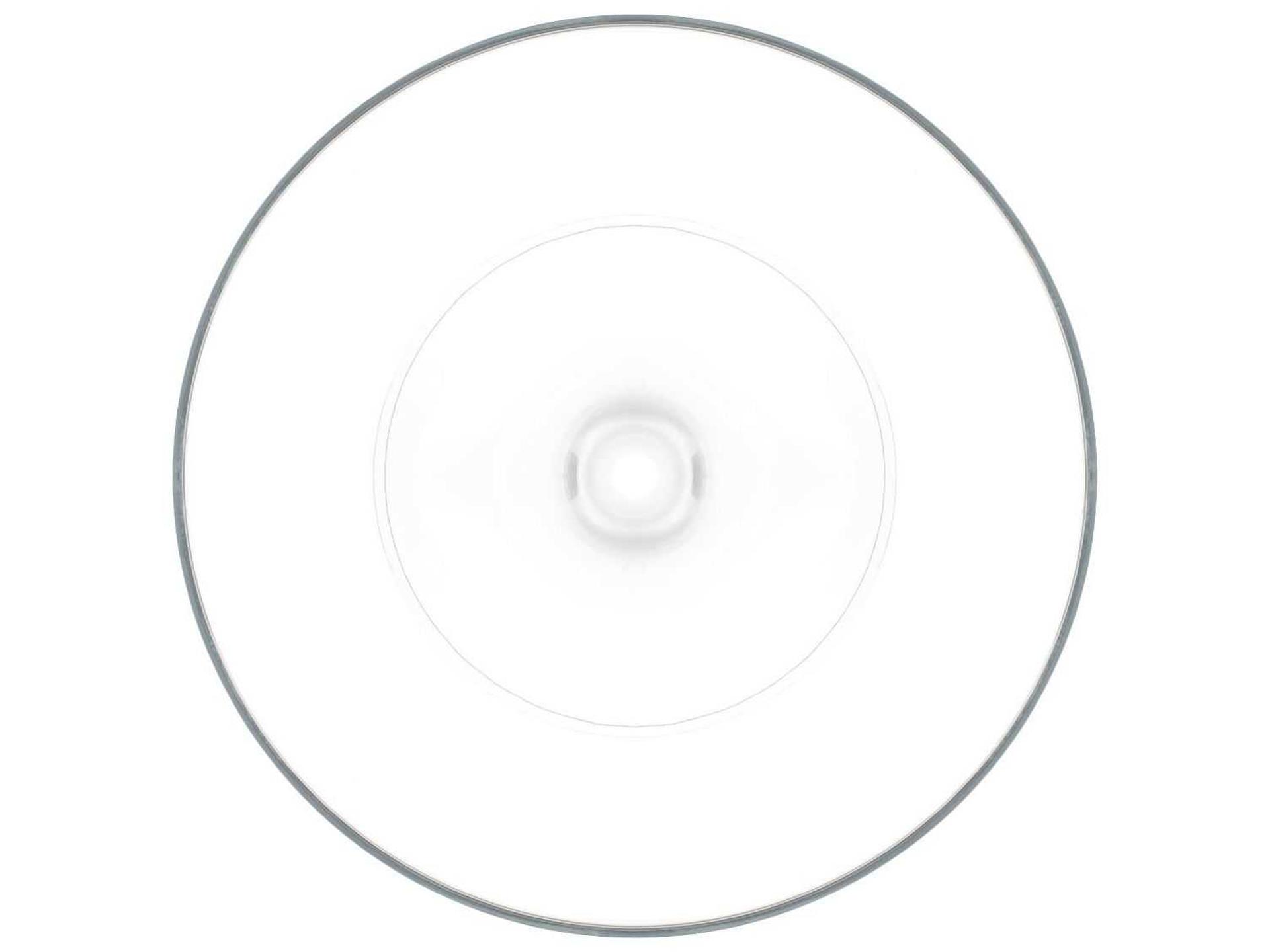 Kartell Outdoor Tip Top Transparent Crystal Resin Round Bistro Table