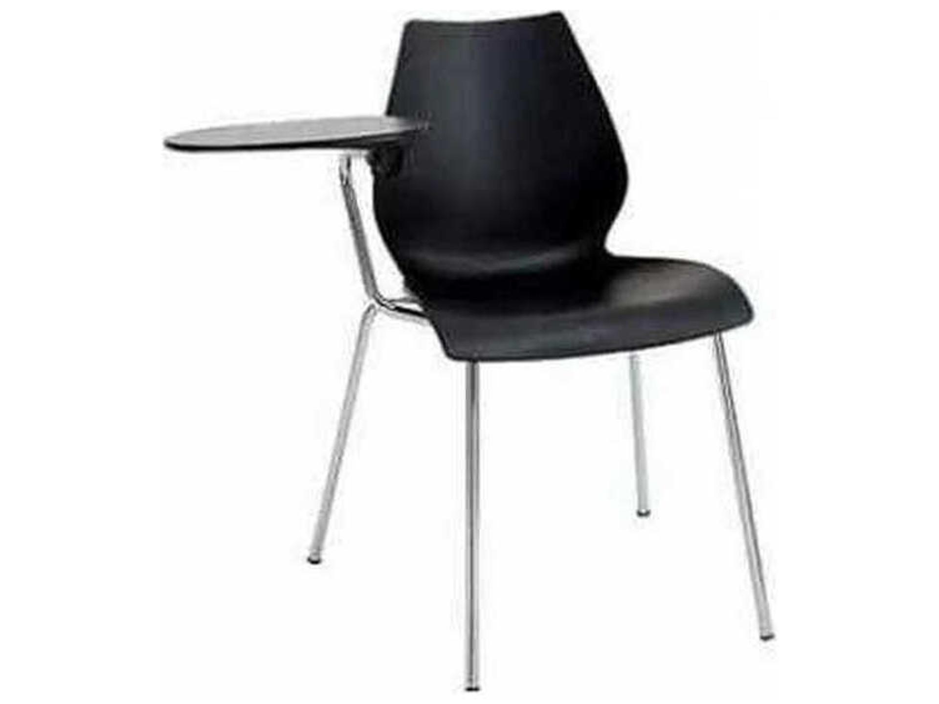 Kartell Maui Right Tablet Armchair in Anthracite  (Sold in 2)