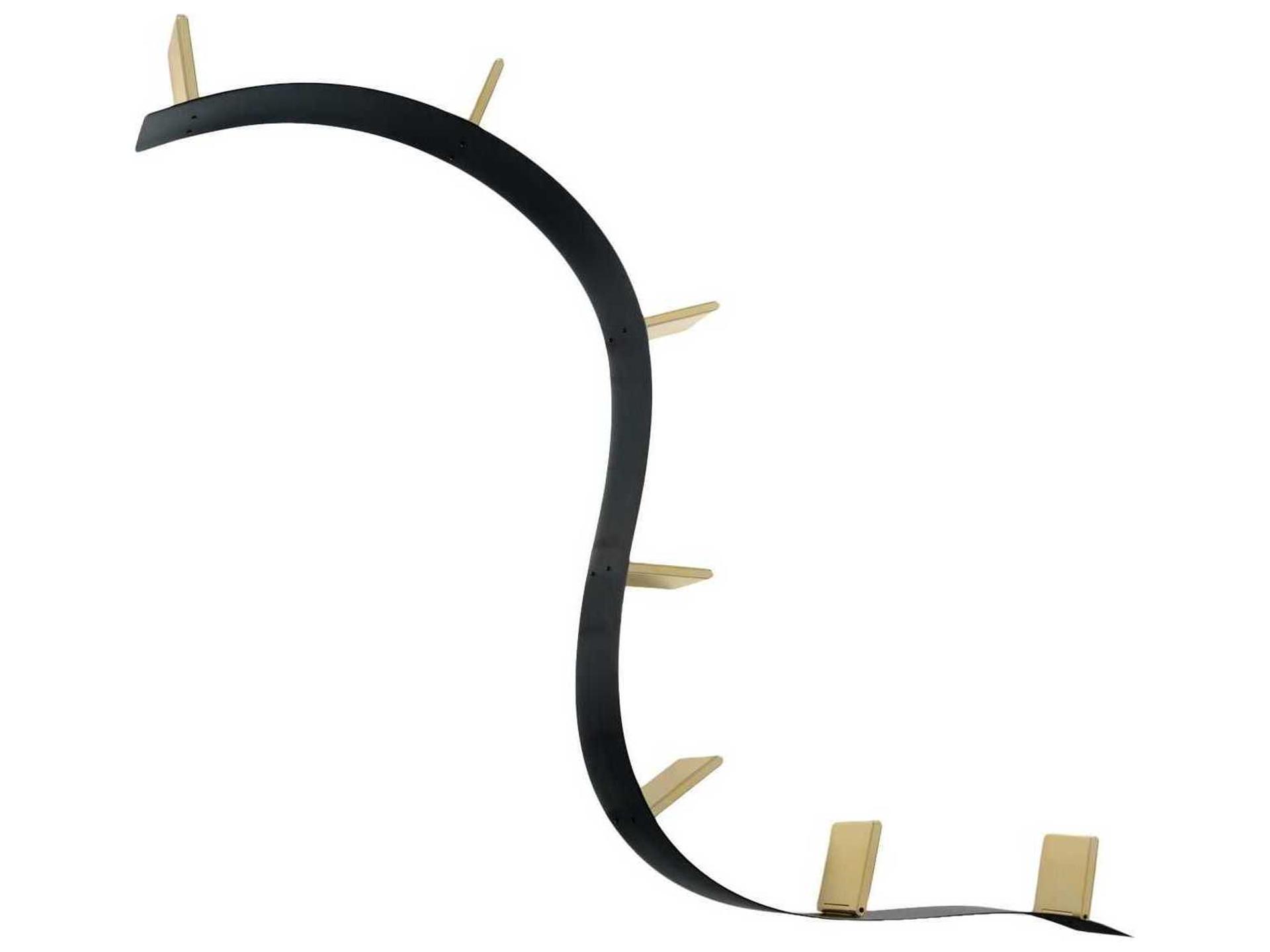 Bookworm Black Gold Bookcase