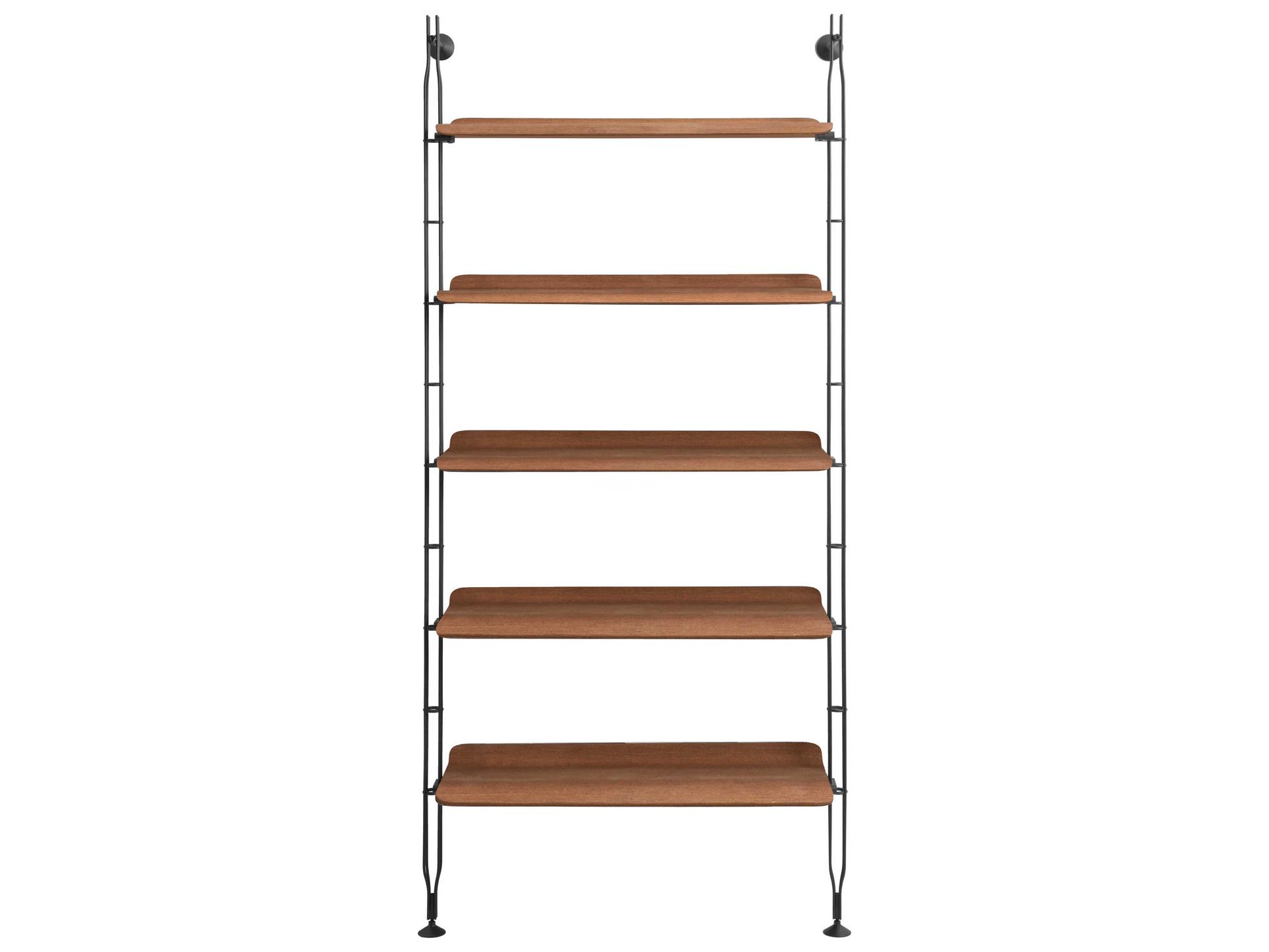 Adam Wood Dark Black Bookcase