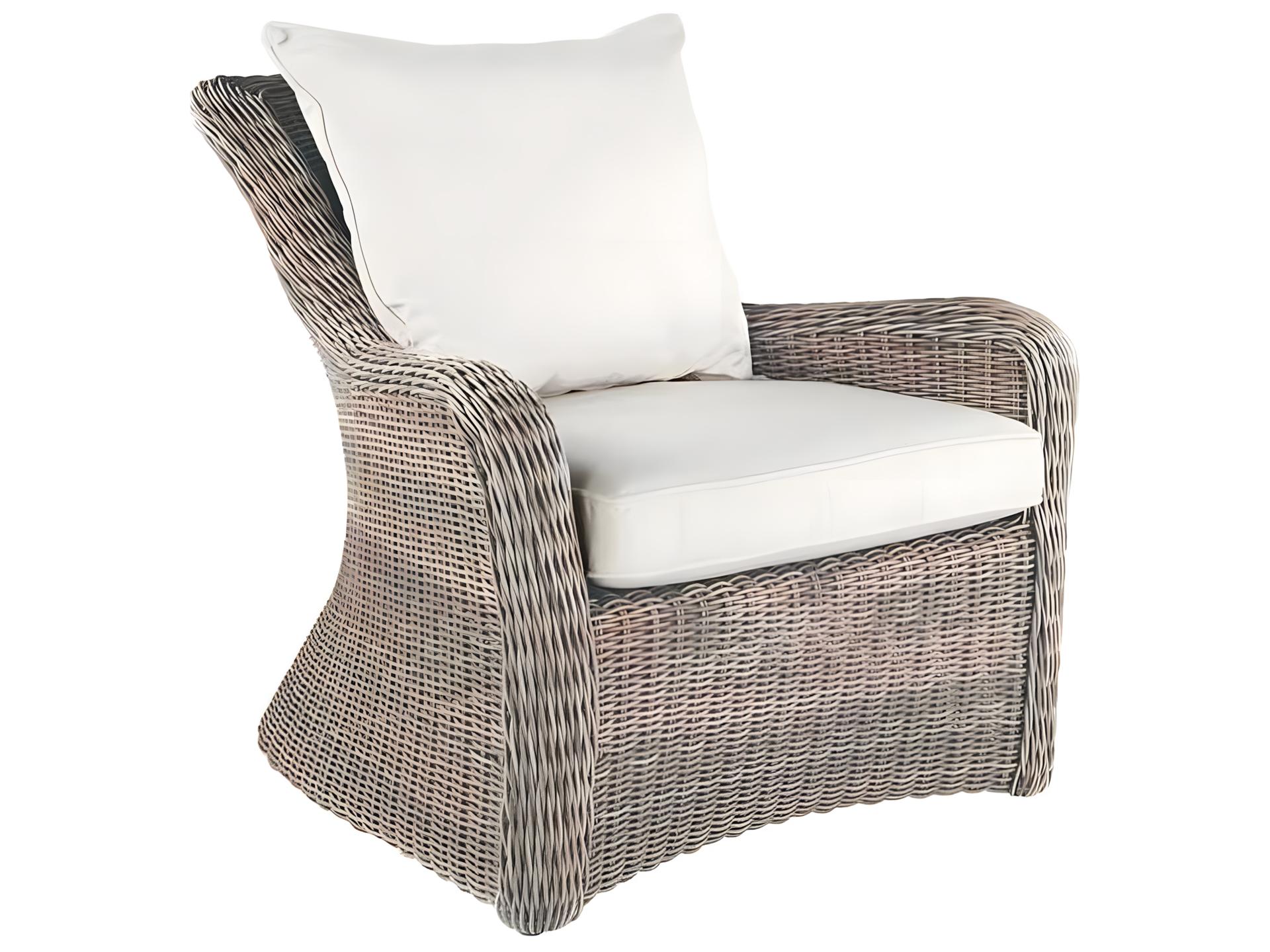Kingsley Bate Sag Harbor Wicker Cushion Lounge Chair