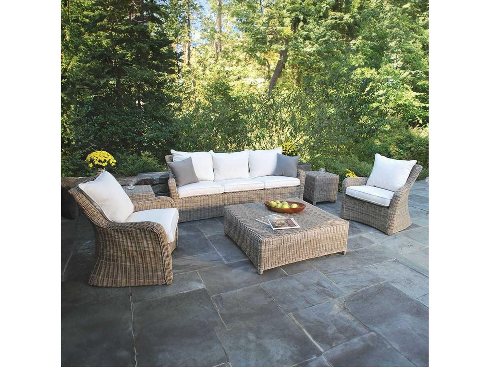 Kingsley Bate Sag Harbor Wicker Cushion Lounge Chair