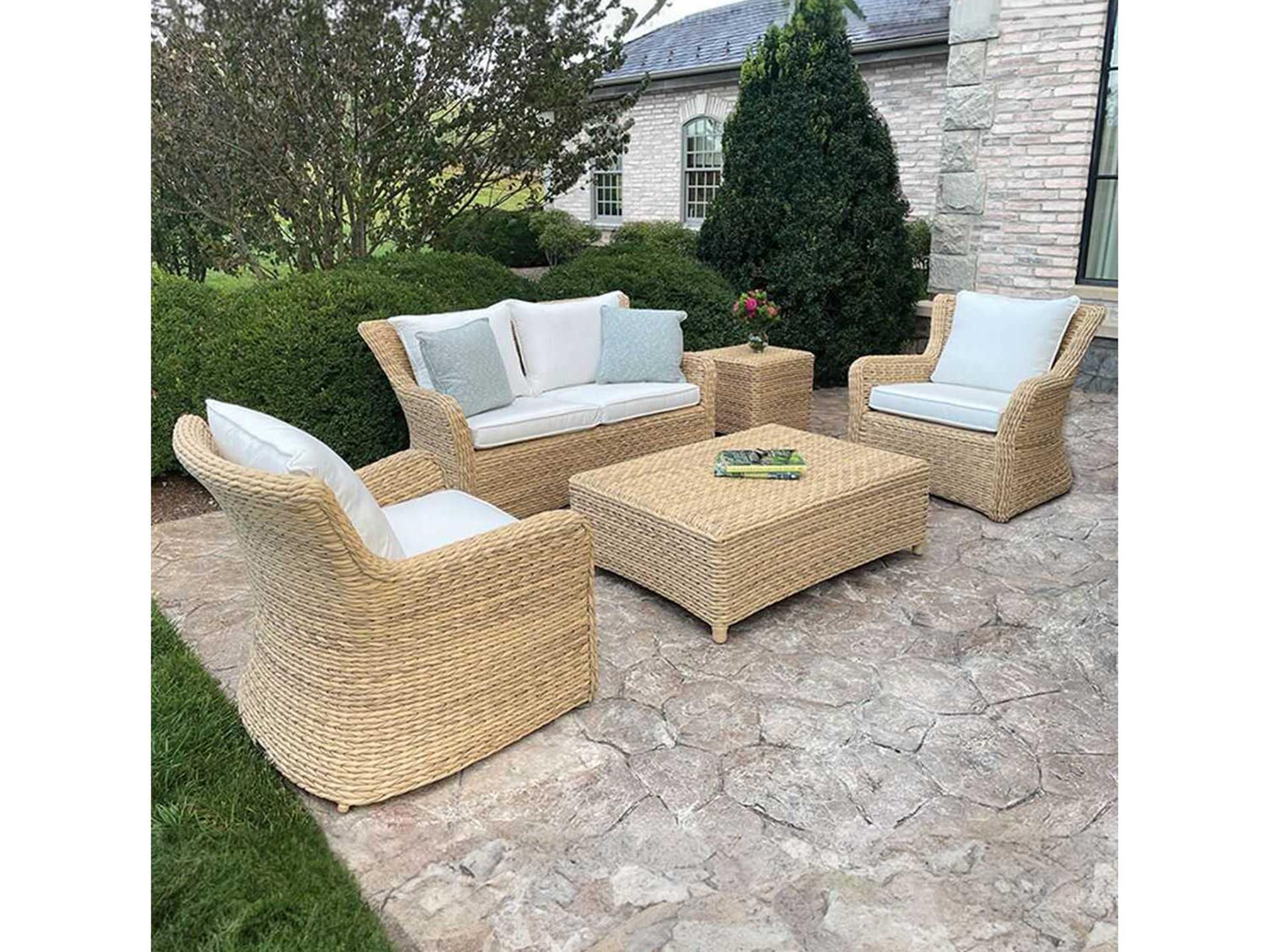 Kingsley Bate Sag Harbor Wicker Cushion Lounge Chair