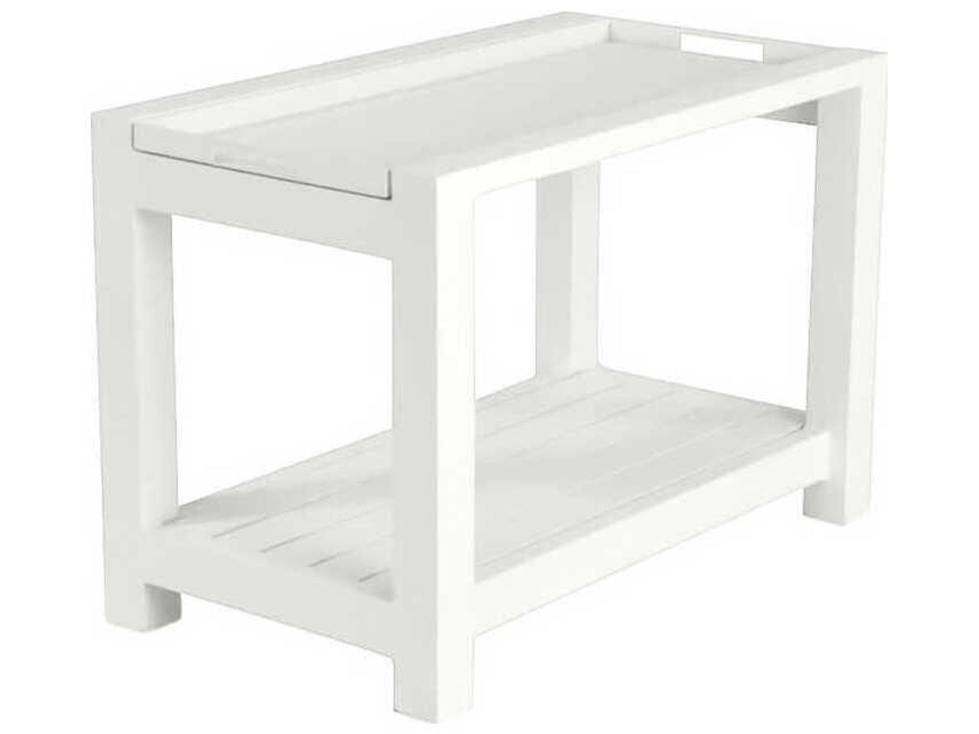 Life Easy Aluminum Outdoor Serving Trolley in White