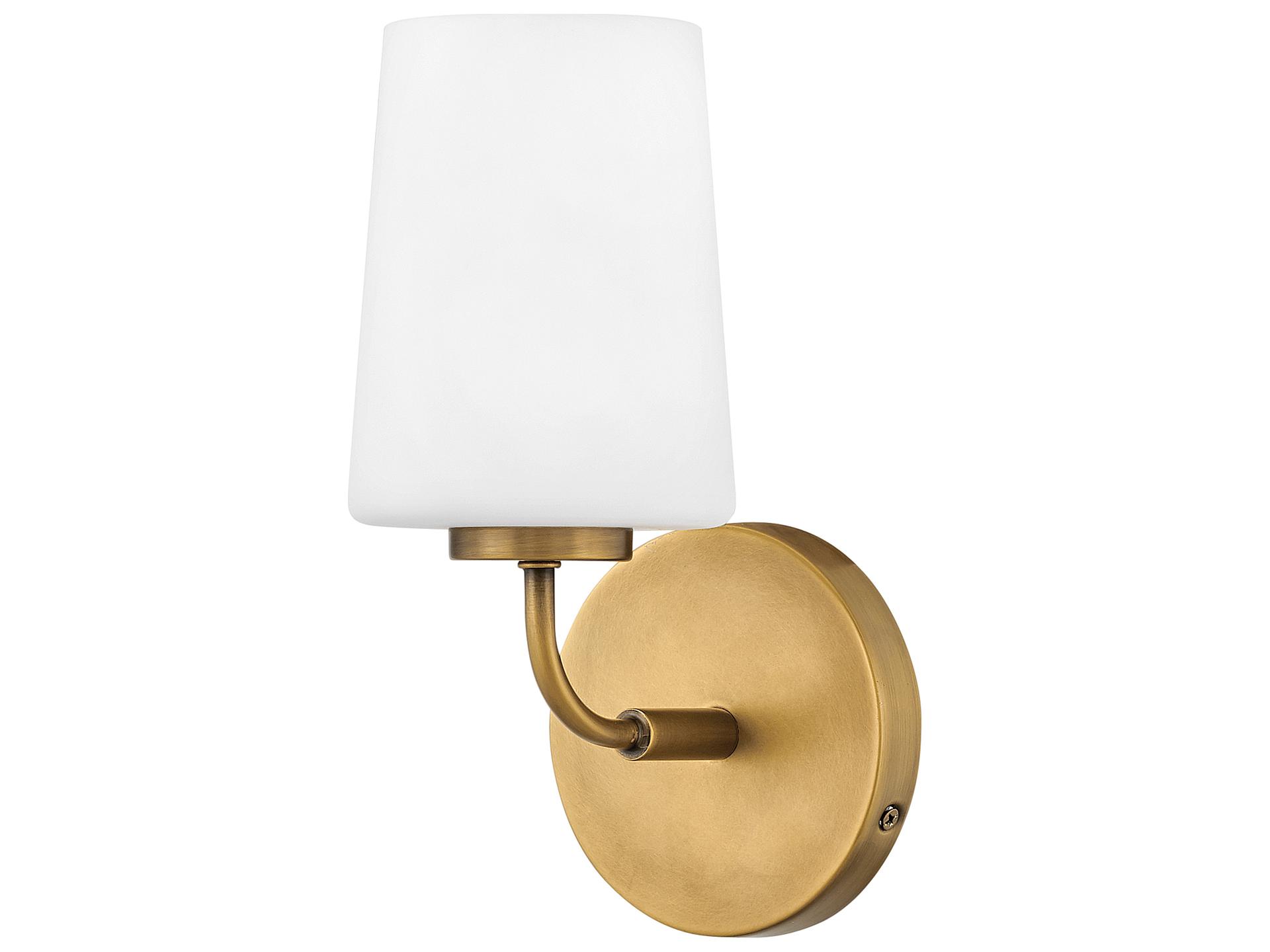 Kline 1-Light Heritage Brass Wall Sconce