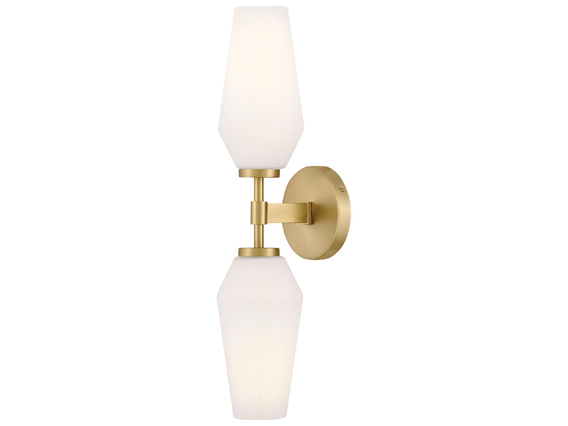 Gio 2-Light Lacquered Brass Vanity Light