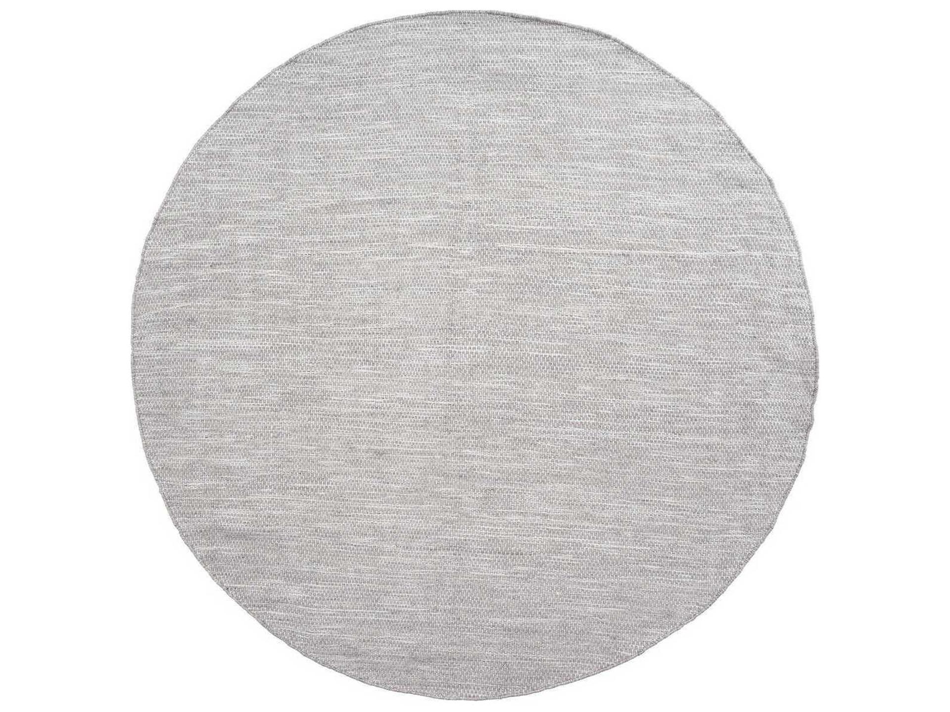 Adonic Mist Steel Round Indoor Outdoor Rug